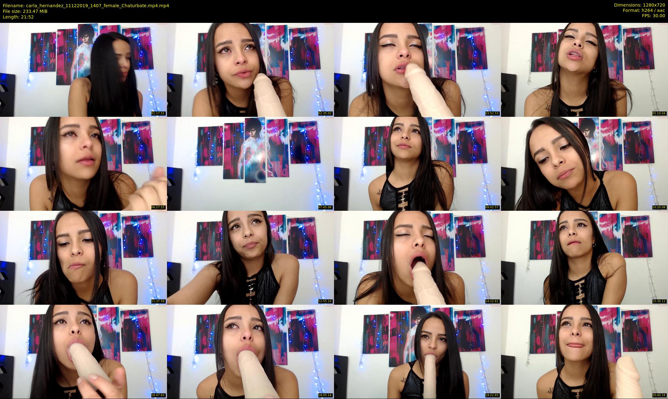 carla_hernandez — 22 minute Chaturbate female cam show recording, 720p, Dec 11, 2019