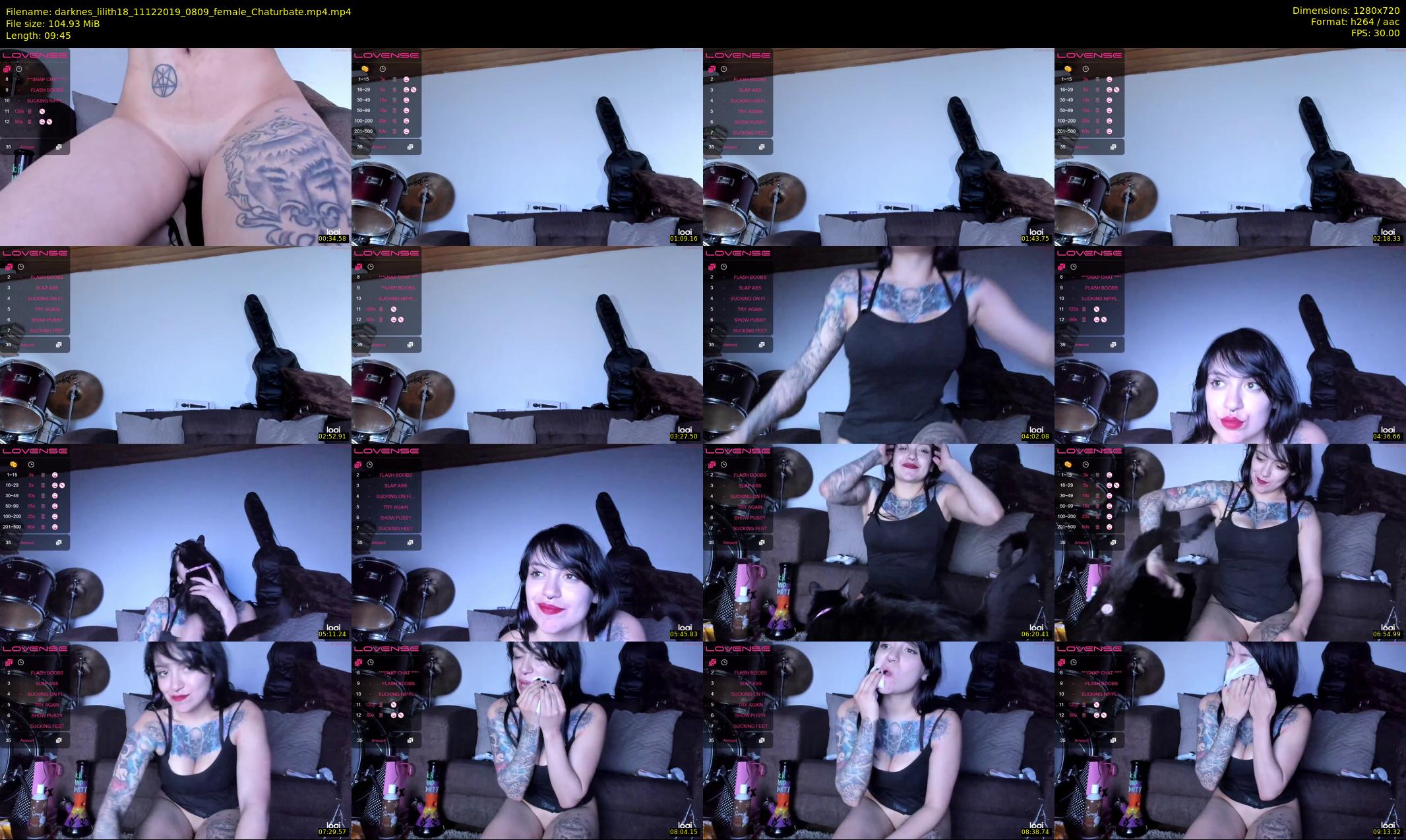 darknes_lilith18 — 10 minute Chaturbate female cam show recording, 720p, Dec 11, 2019