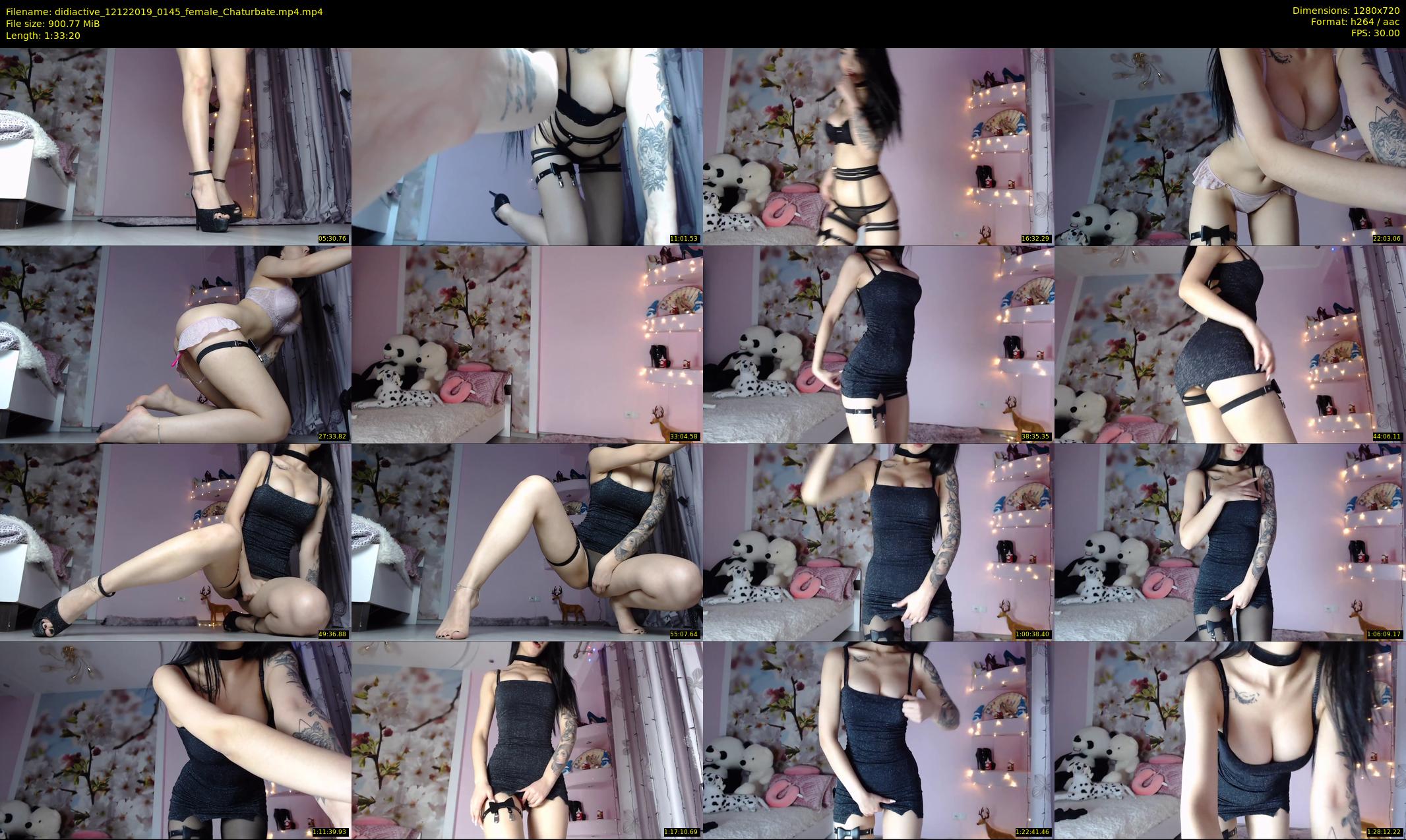didiactive — 94 minute Chaturbate female cam show recording, 720p, Dec 12, 2019