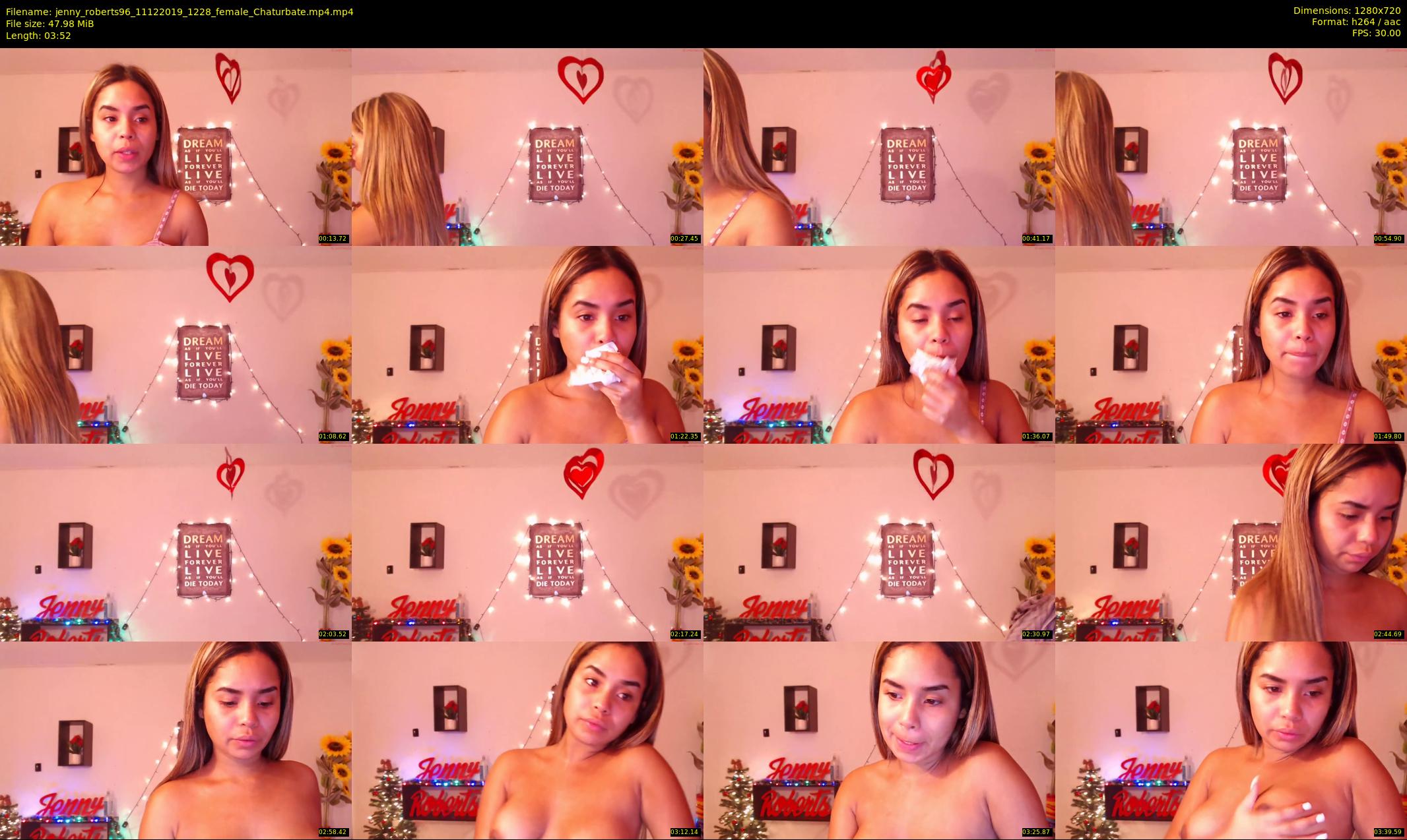 jenny_roberts96 — 4 minute Chaturbate female cam show recording, 720p, Dec 11, 2019
