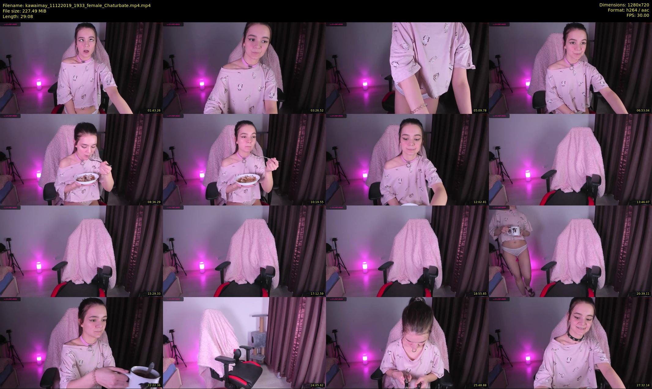 kawaimay — 30 minute Chaturbate female cam show recording, 720p, Dec 11, 2019