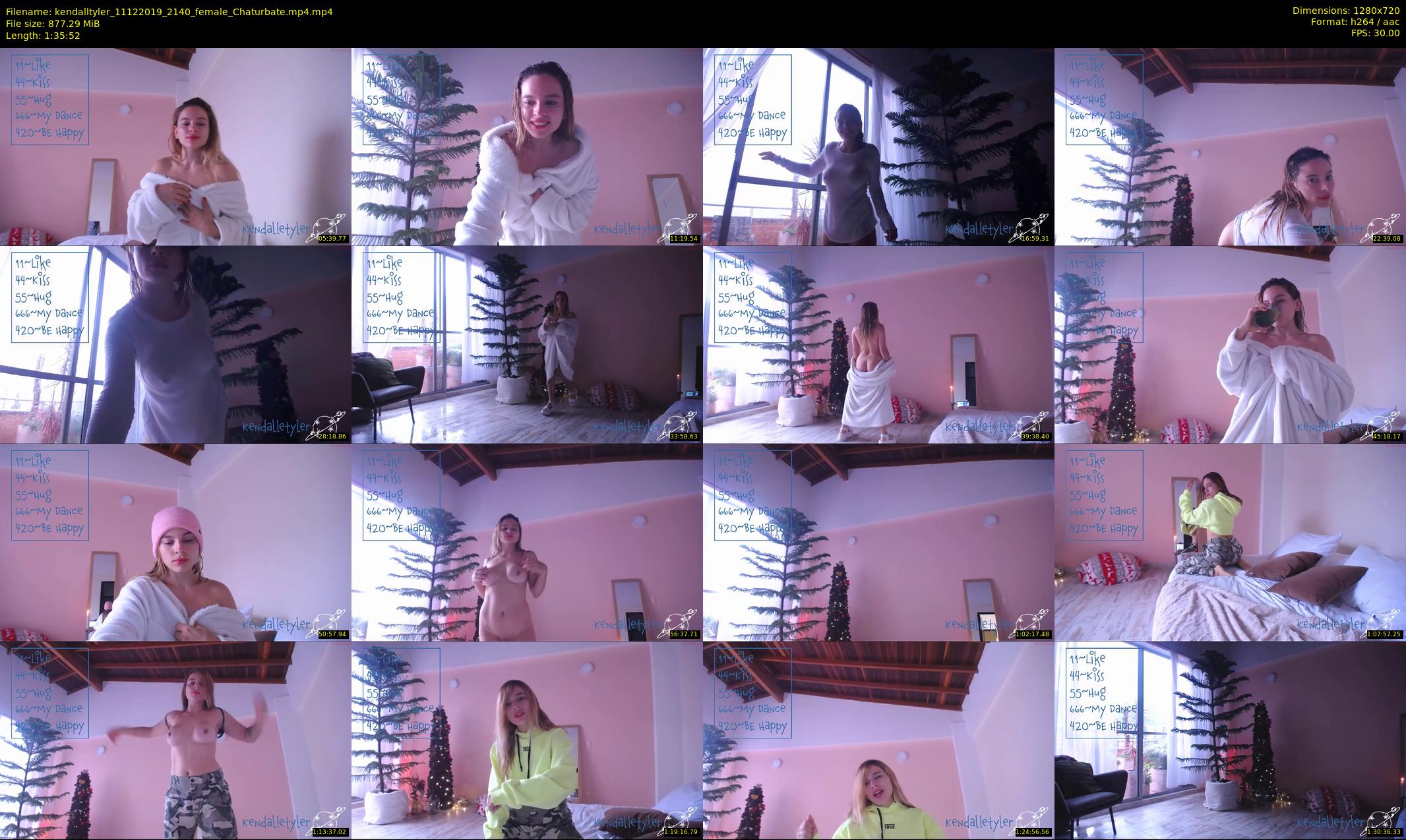kendalltyler — 96 minute Chaturbate female cam show recording, 720p, Dec 11, 2019