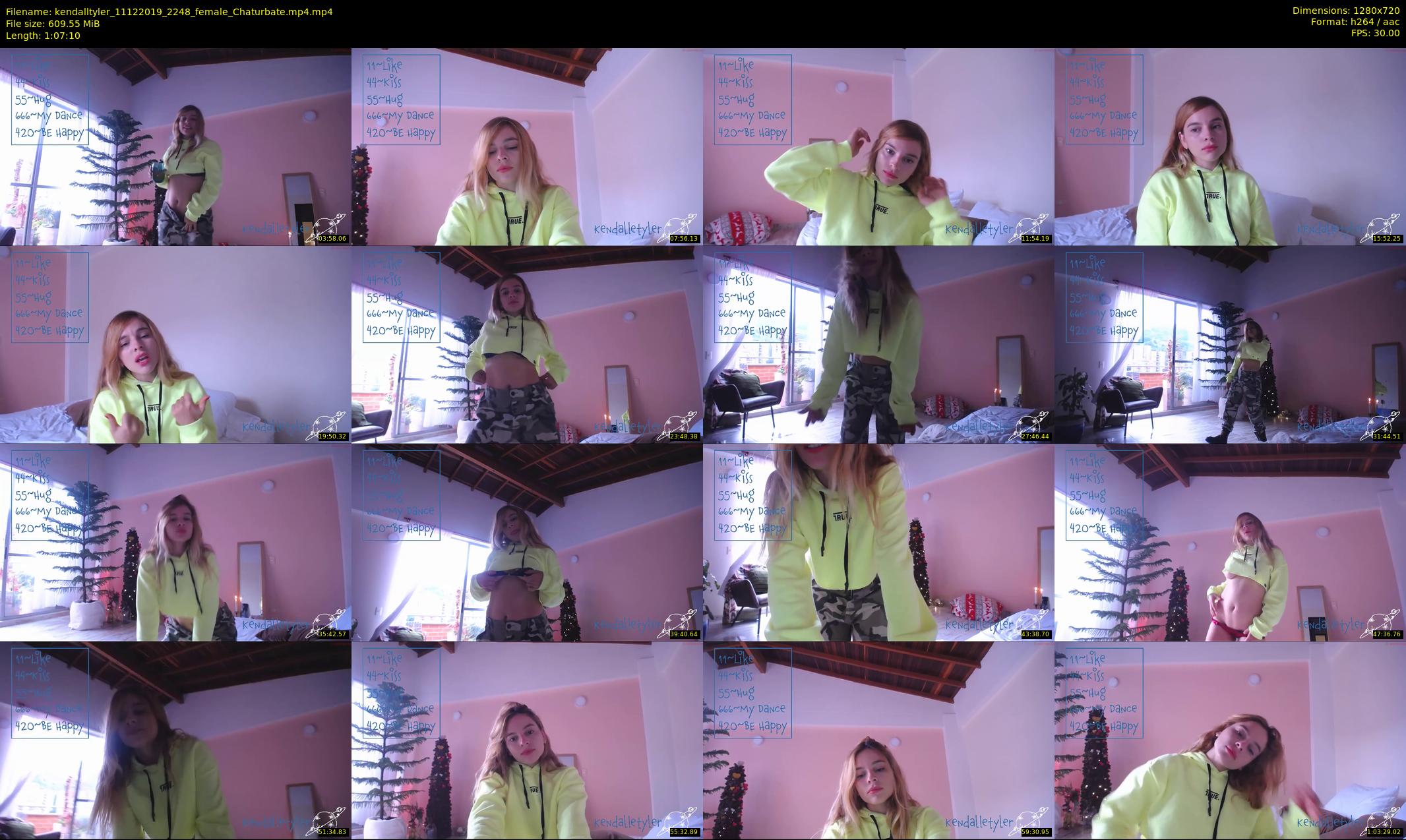 kendalltyler — 68 minute Chaturbate female cam show recording, 720p, Dec 11, 2019