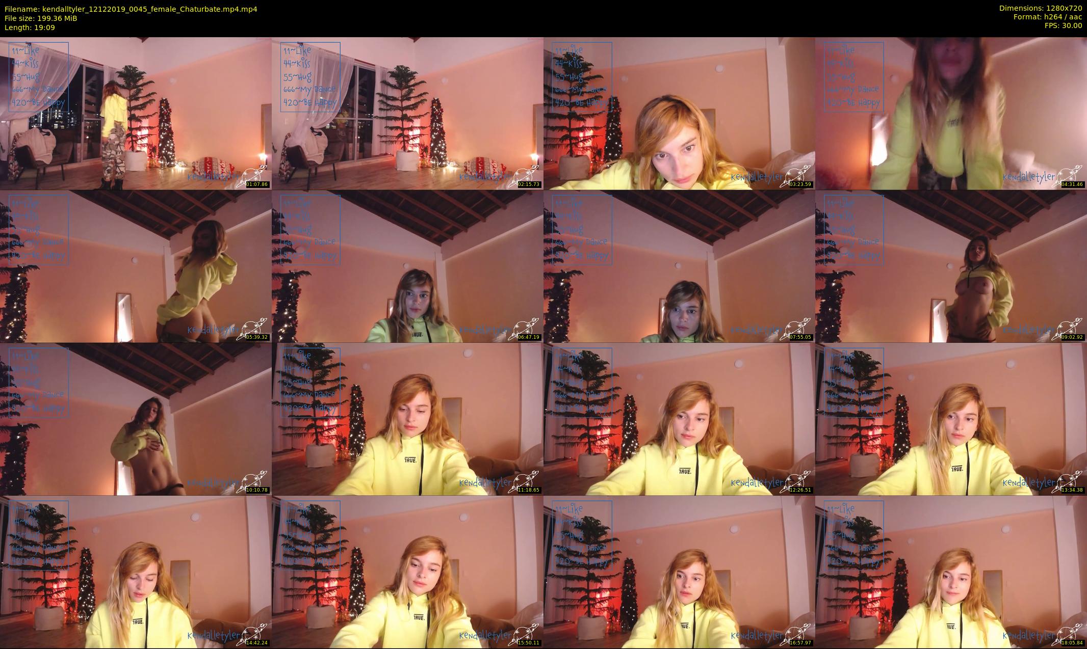 kendalltyler — 20 minute Chaturbate female cam show recording, 720p, Dec 12, 2019