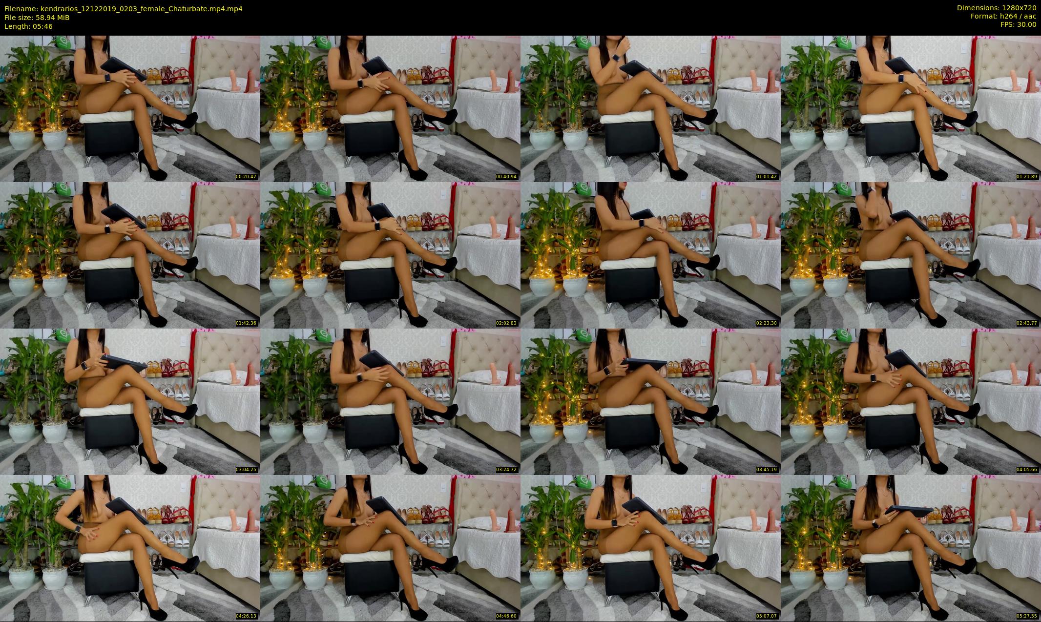 kendrarios — 6 minute Chaturbate female cam show recording, 720p, Dec 12, 2019