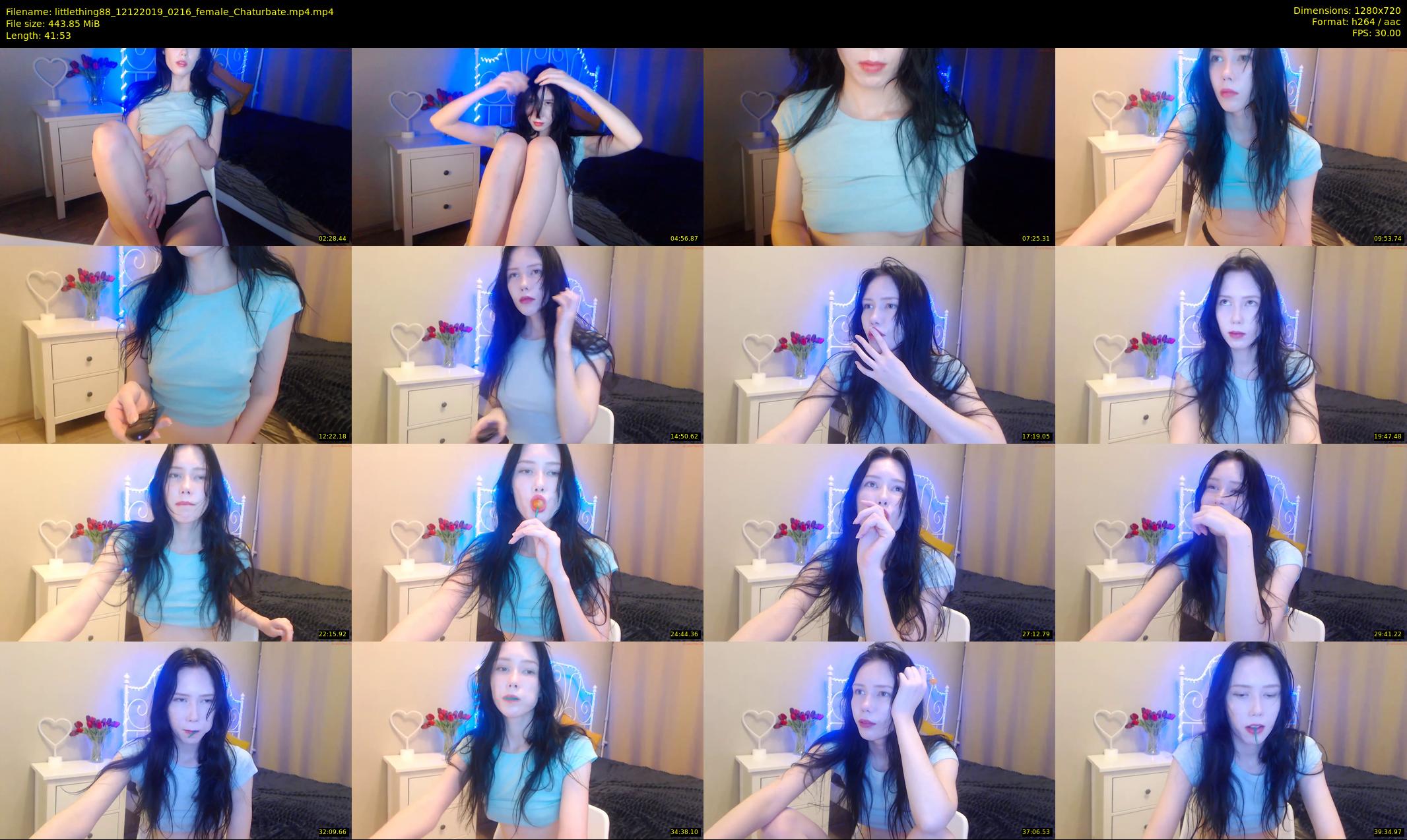 littlething88 — 42 minute Chaturbate female cam show recording, 720p, Dec 12, 2019