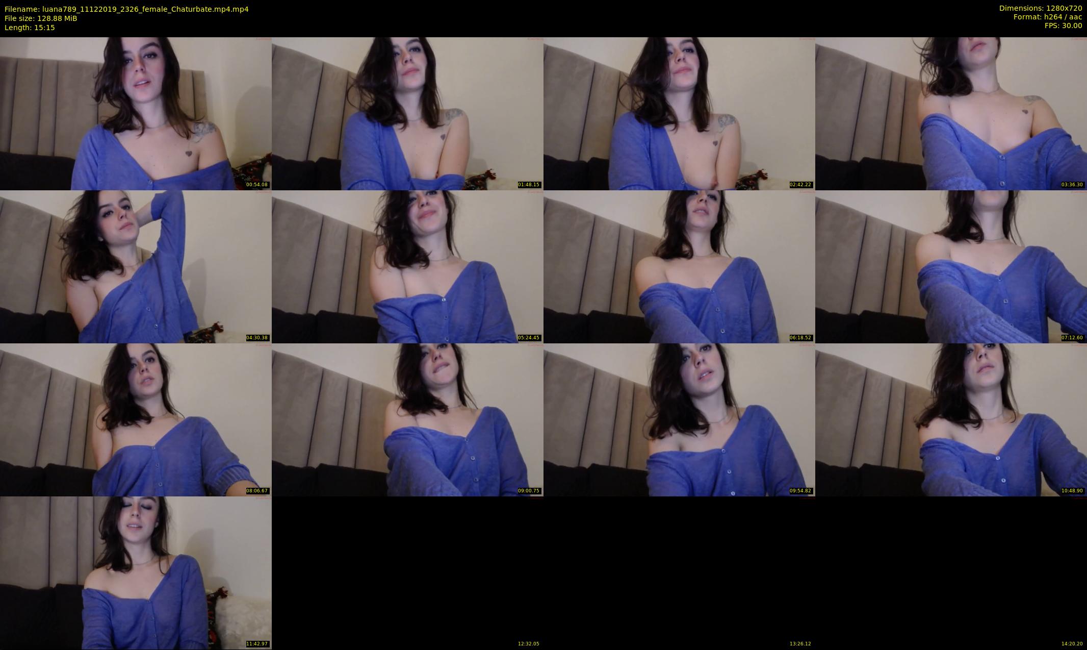 luana789 — 16 minute Chaturbate female cam show recording, 720p, Dec 11, 2019