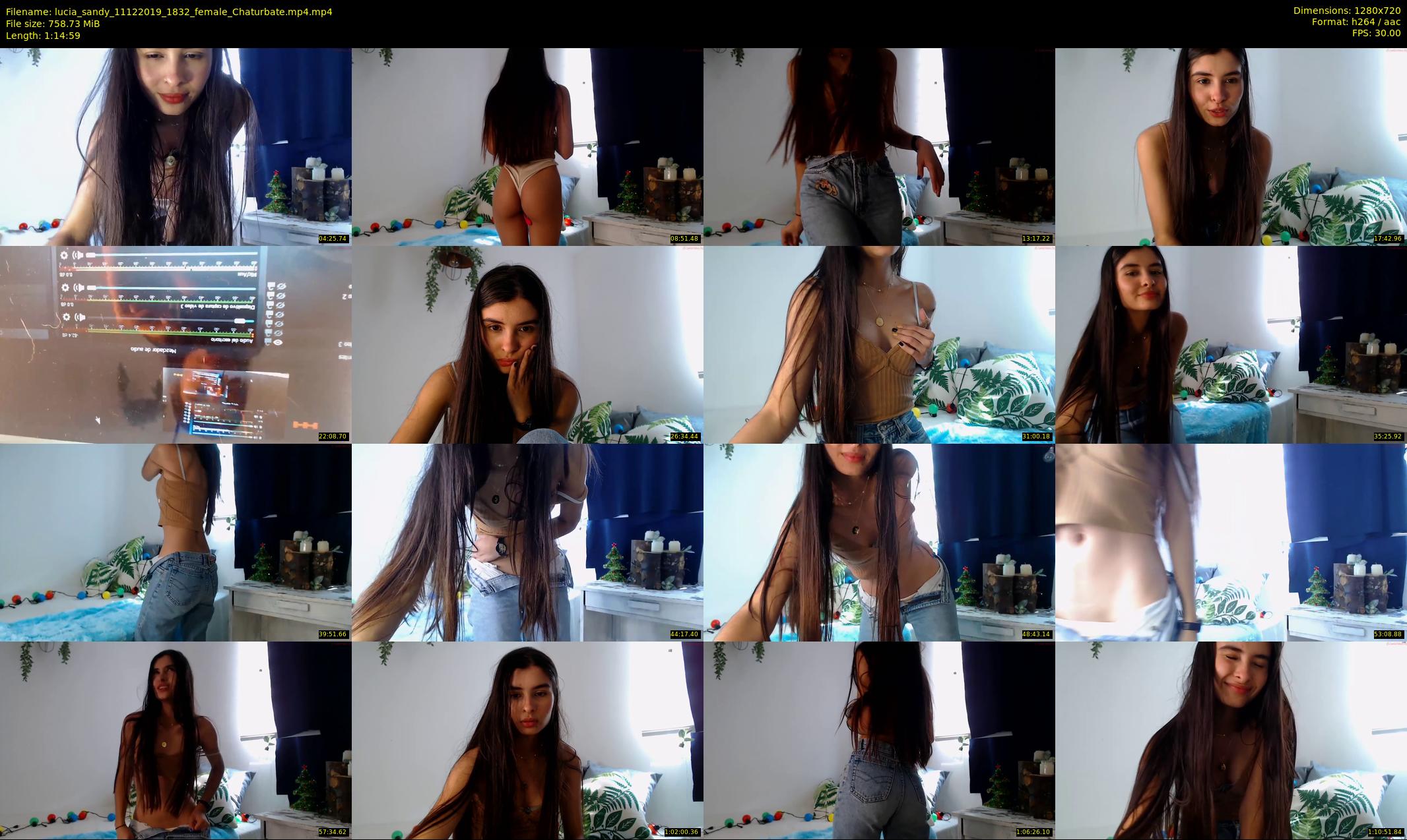 lucia_sandy — 75 minute Chaturbate female cam show recording, 720p, Dec 11, 2019