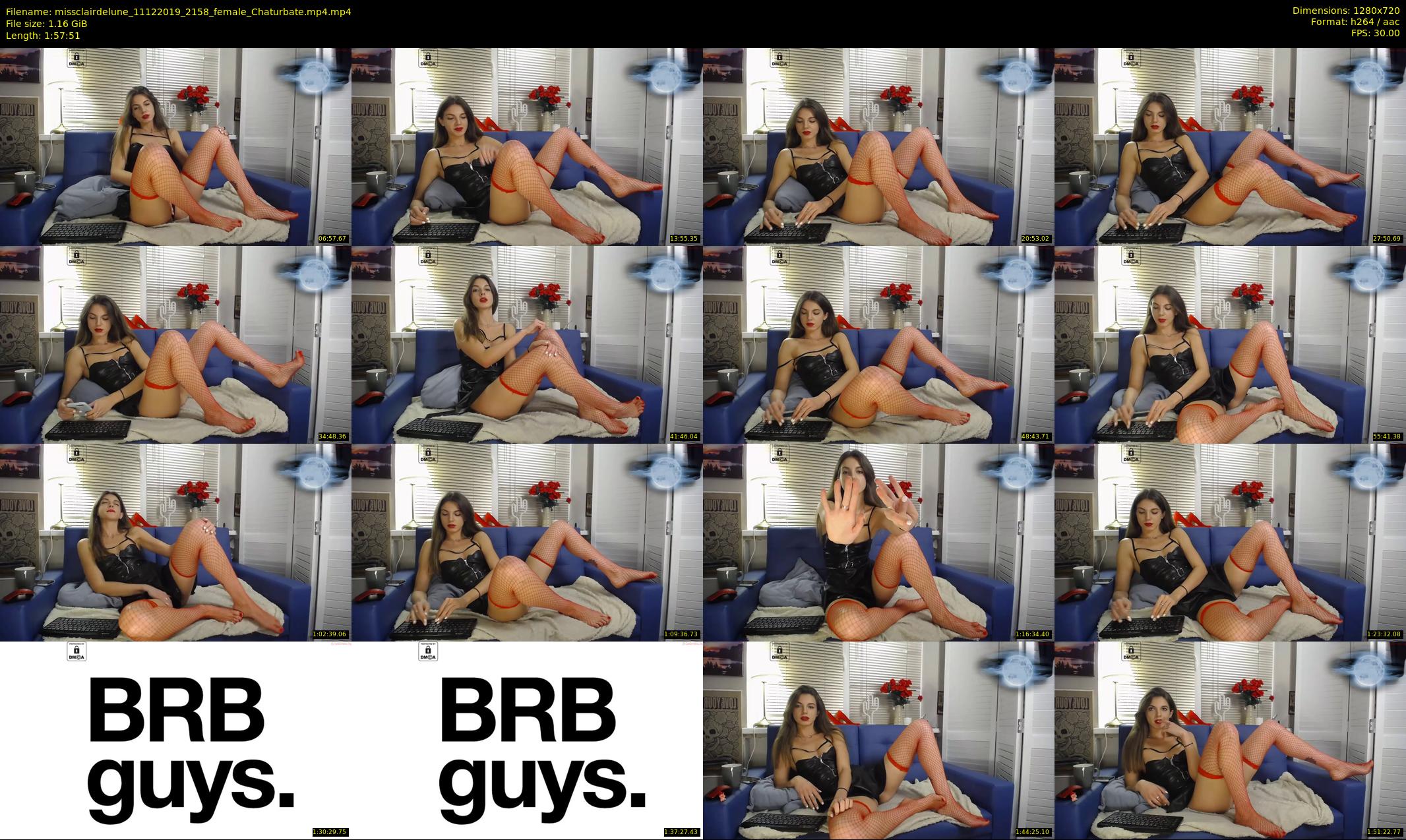 missclairdelune — 118 minute Chaturbate female cam show recording, 720p, Dec 11, 2019