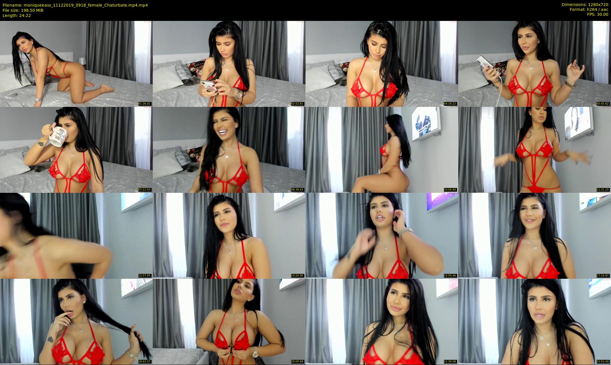 moniqueeass — 25 minute Chaturbate female cam show recording, 720p, Dec 11, 2019