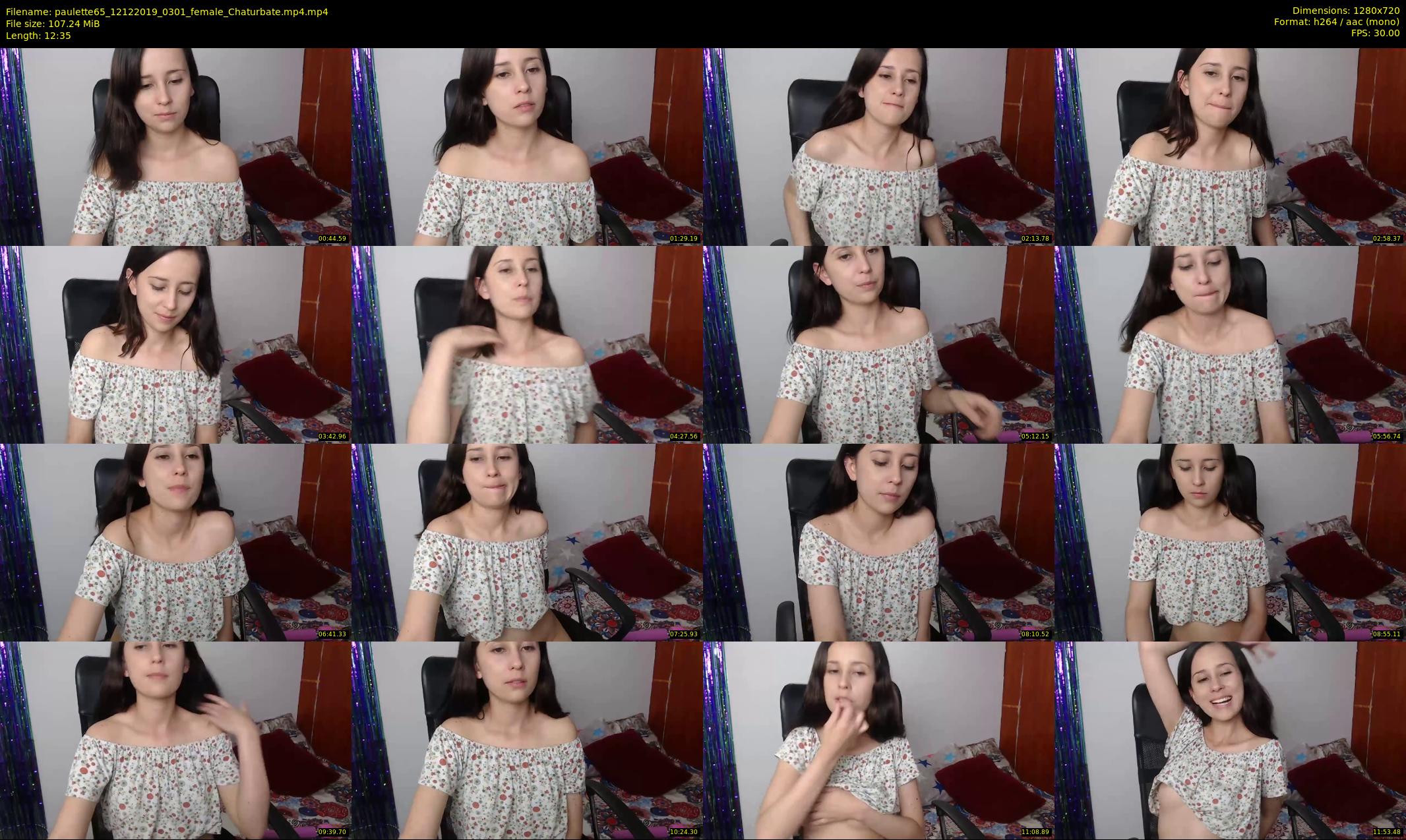 paulette65 — 13 minute Chaturbate female cam show recording, 720p, Dec 12, 2019