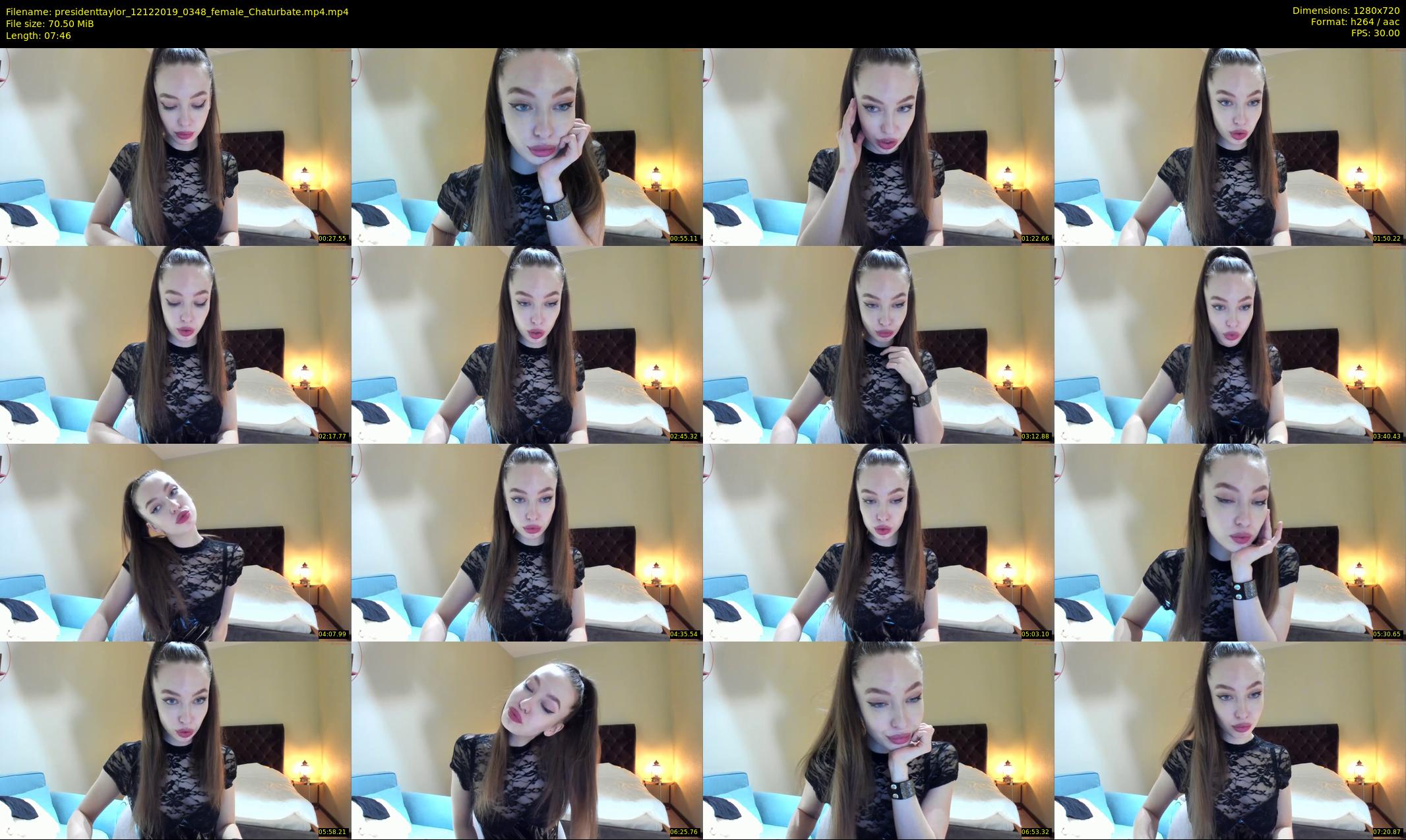 presidenttaylor — 8 minute Chaturbate female cam show recording, 720p, Dec 12, 2019