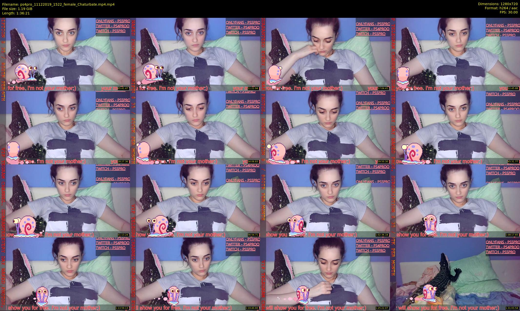 ps4pro — 97 minute Chaturbate female cam show recording, 720p, Dec 11, 2019
