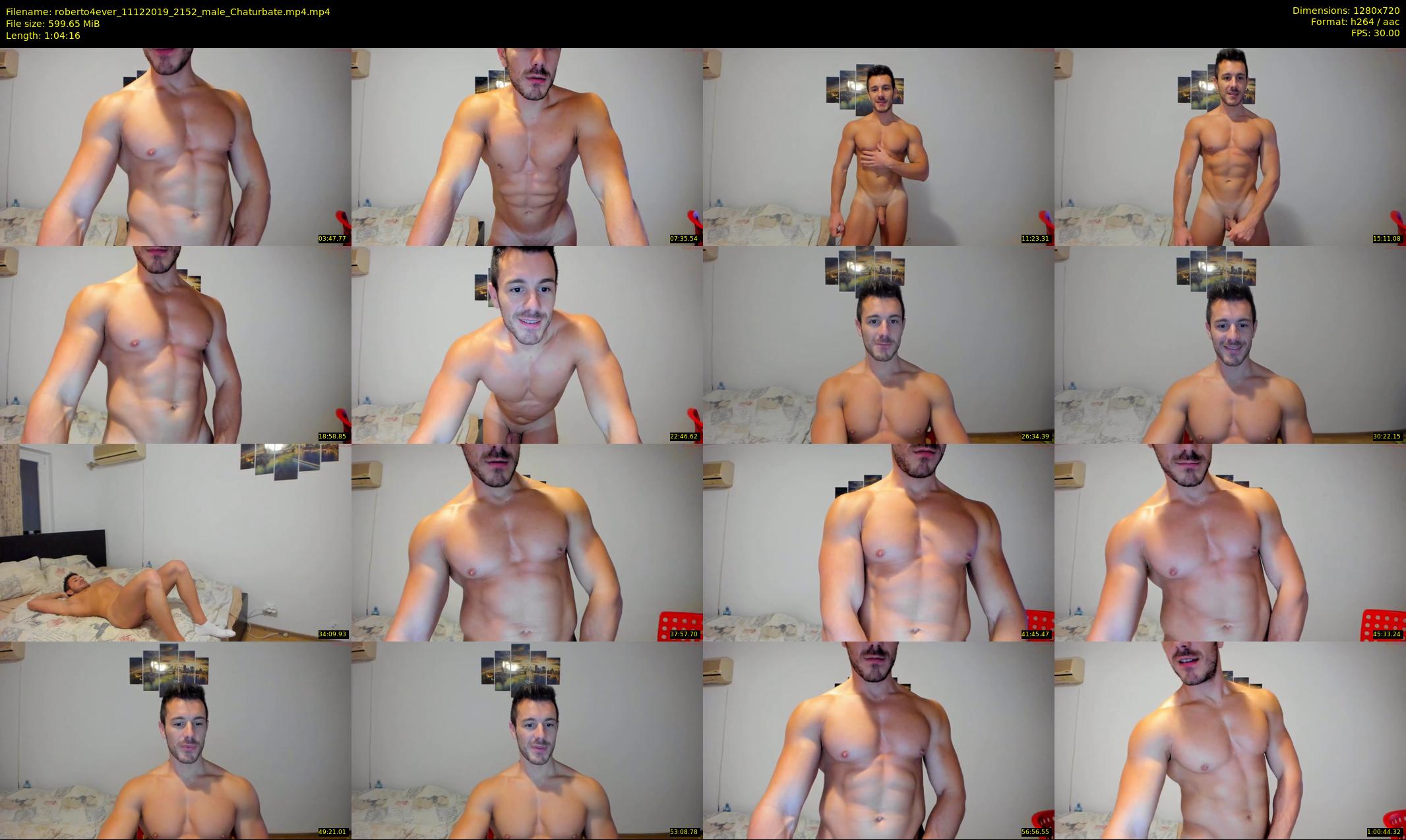roberto4ever — 65 minute Chaturbate male cam show recording, 720p, Dec 11, 2019