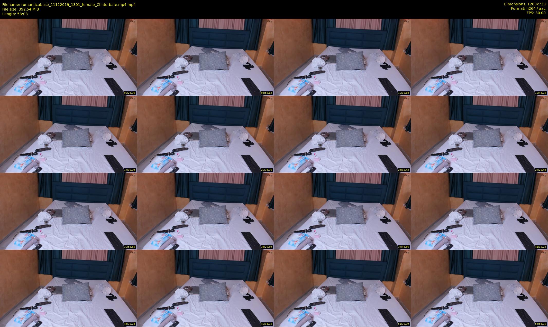 romanticabuse — 59 minute Chaturbate female cam show recording, 720p, Dec 11, 2019