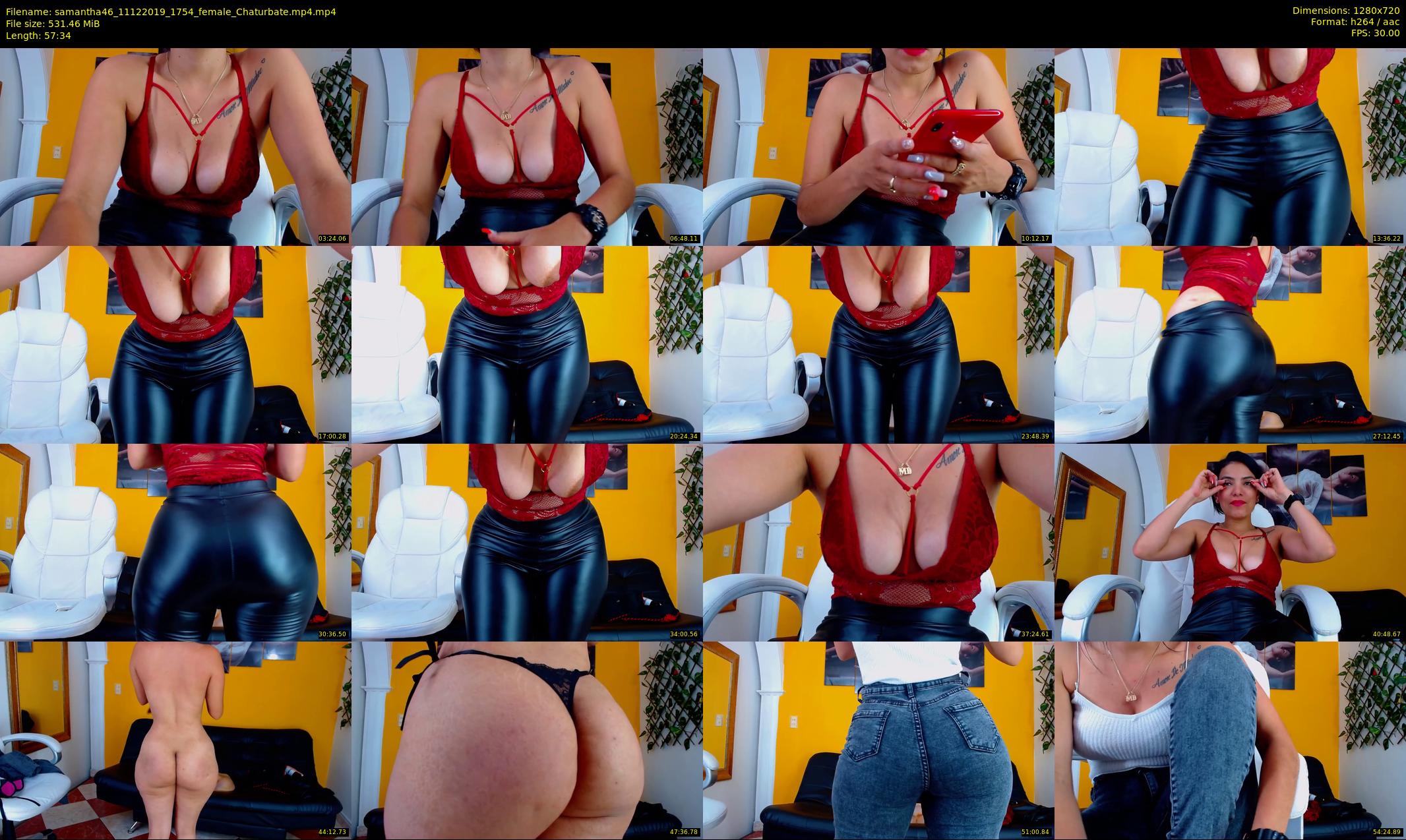 samantha46 — 58 minute Chaturbate female cam show recording, 720p, Dec 11, 2019