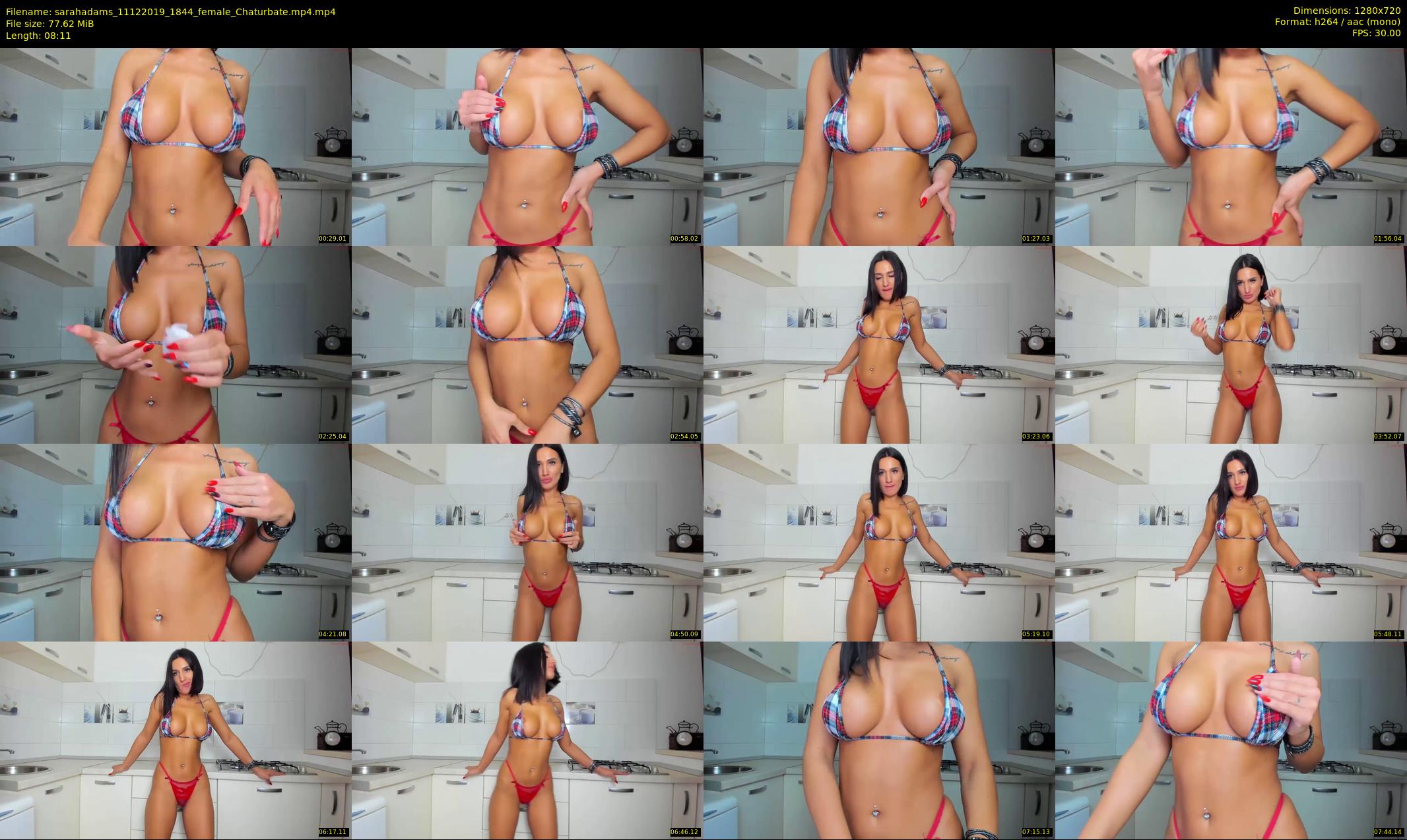 sarahadams — 9 minute Chaturbate female cam show recording, 720p, Dec 11, 2019