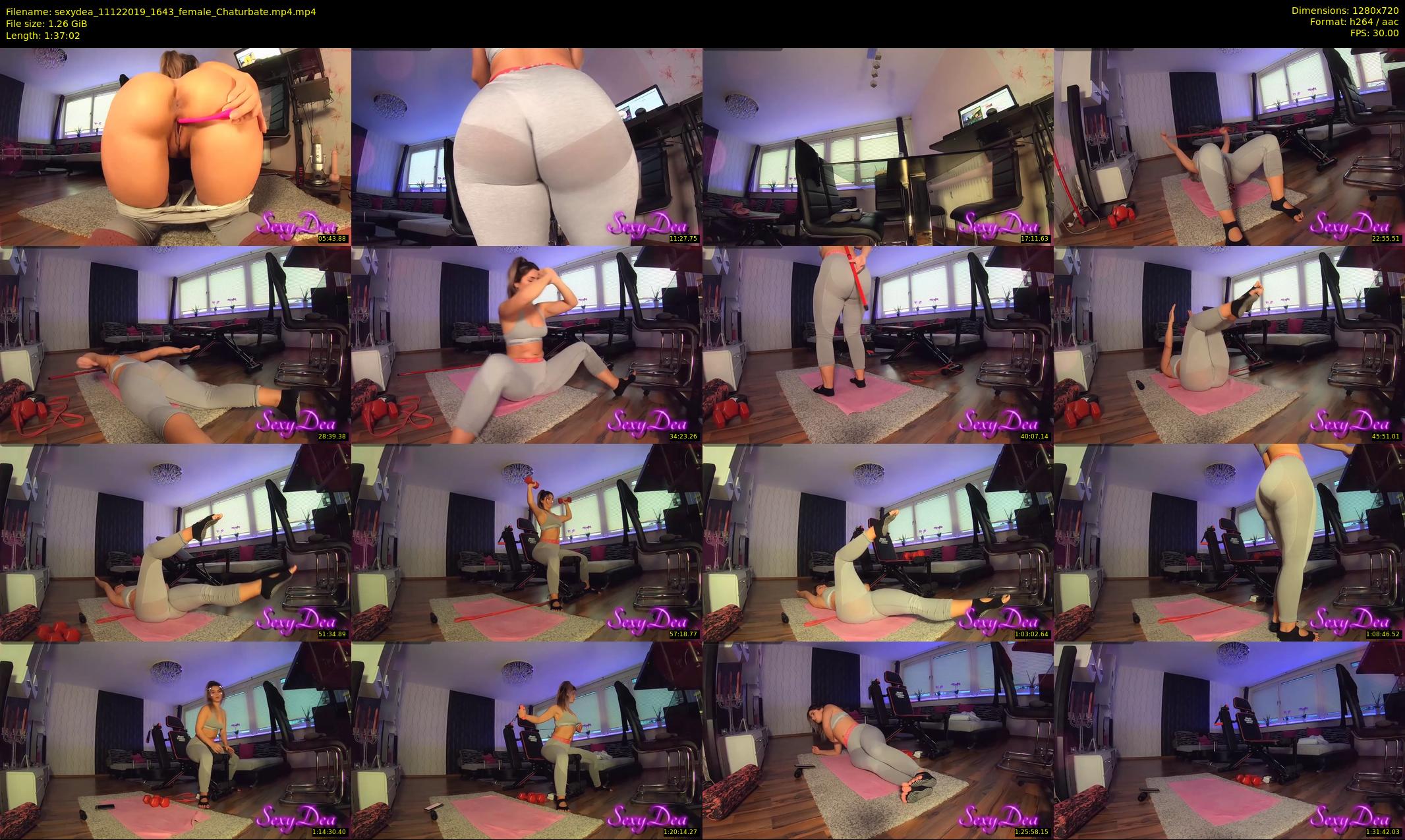 sexydea — 98 minute Chaturbate female cam show recording, 720p, Dec 11, 2019