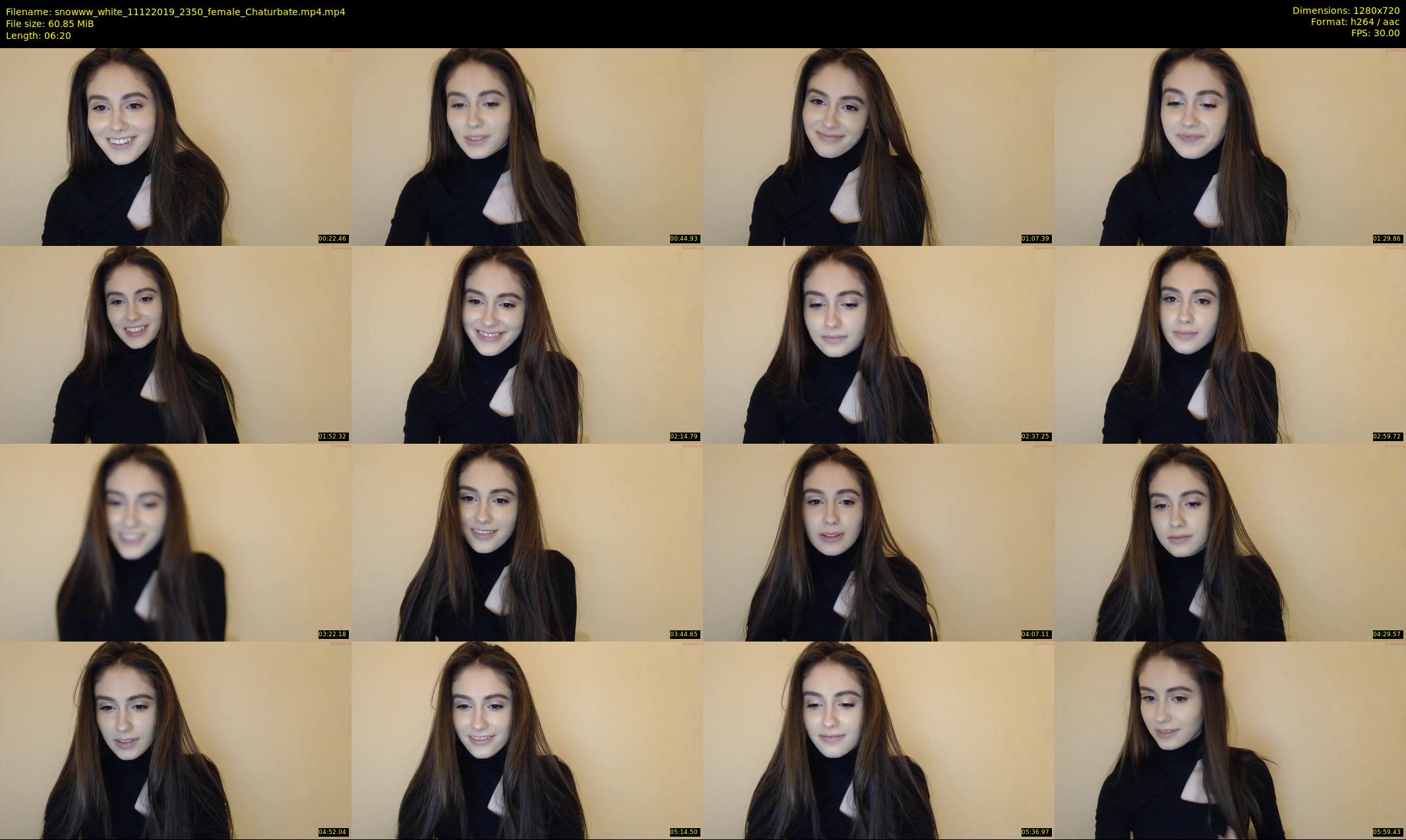 snowww_white — 7 minute Chaturbate female cam show recording, 720p, Dec 11, 2019