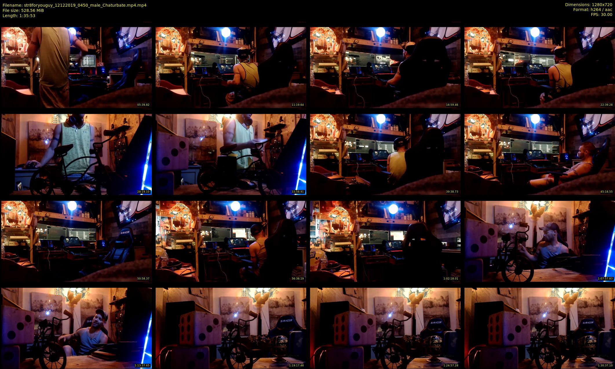 str8foryouguy — 96 minute Chaturbate male cam show recording, 720p, Dec 12, 2019