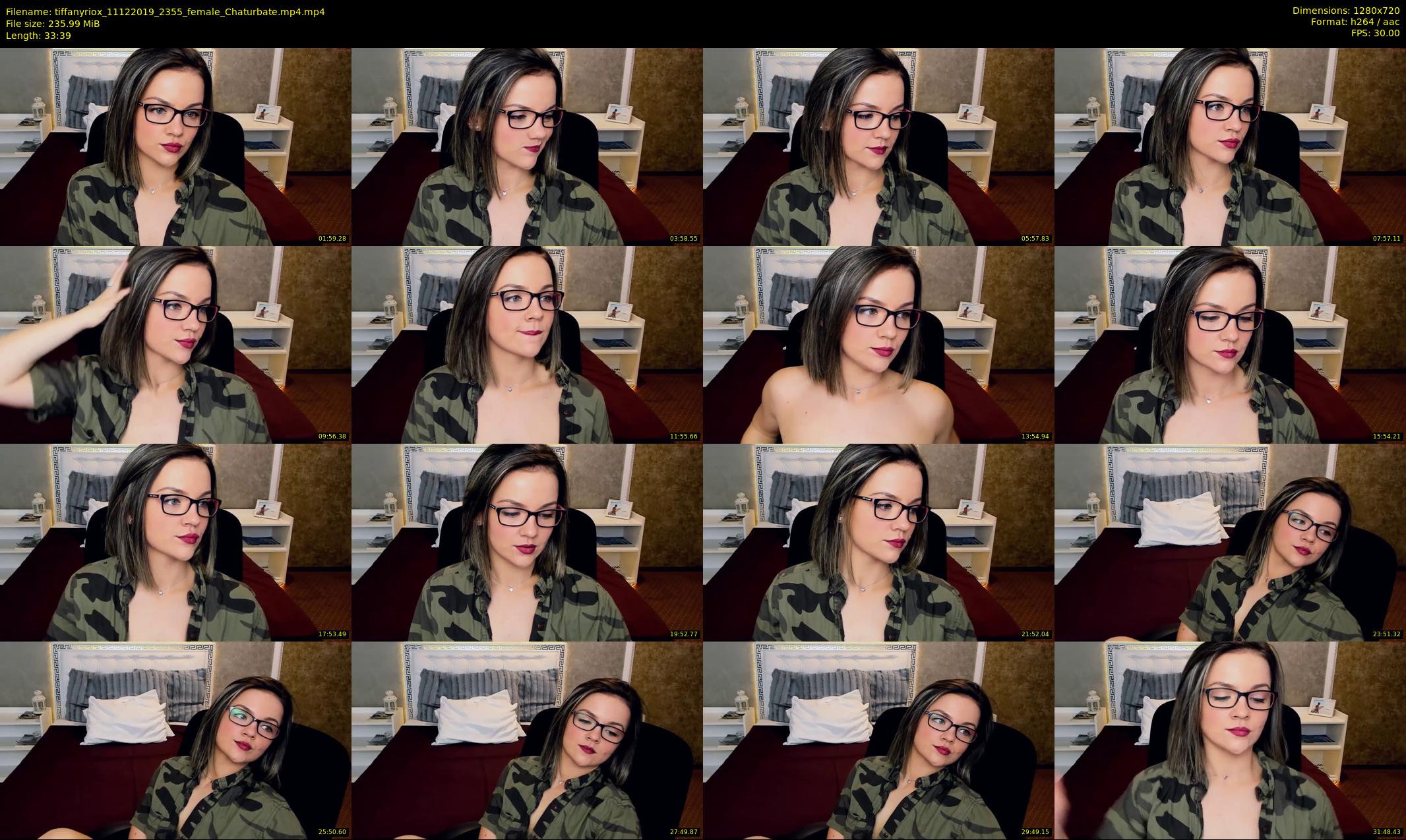 tiffanyriox — 34 minute Chaturbate female cam show recording, 720p, Dec 11, 2019