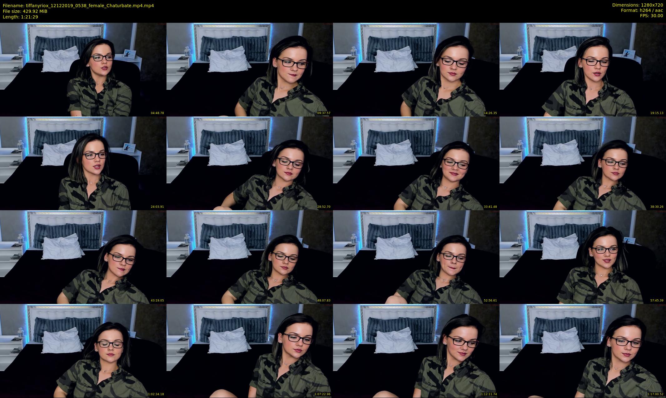 tiffanyriox — 82 minute Chaturbate female cam show recording, 720p, Dec 12, 2019