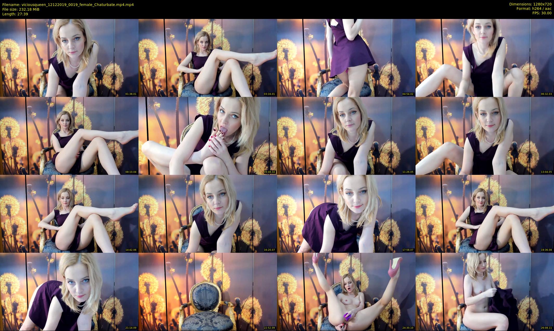 viciousqueen — 28 minute Chaturbate female cam show recording, 720p, Dec 12, 2019