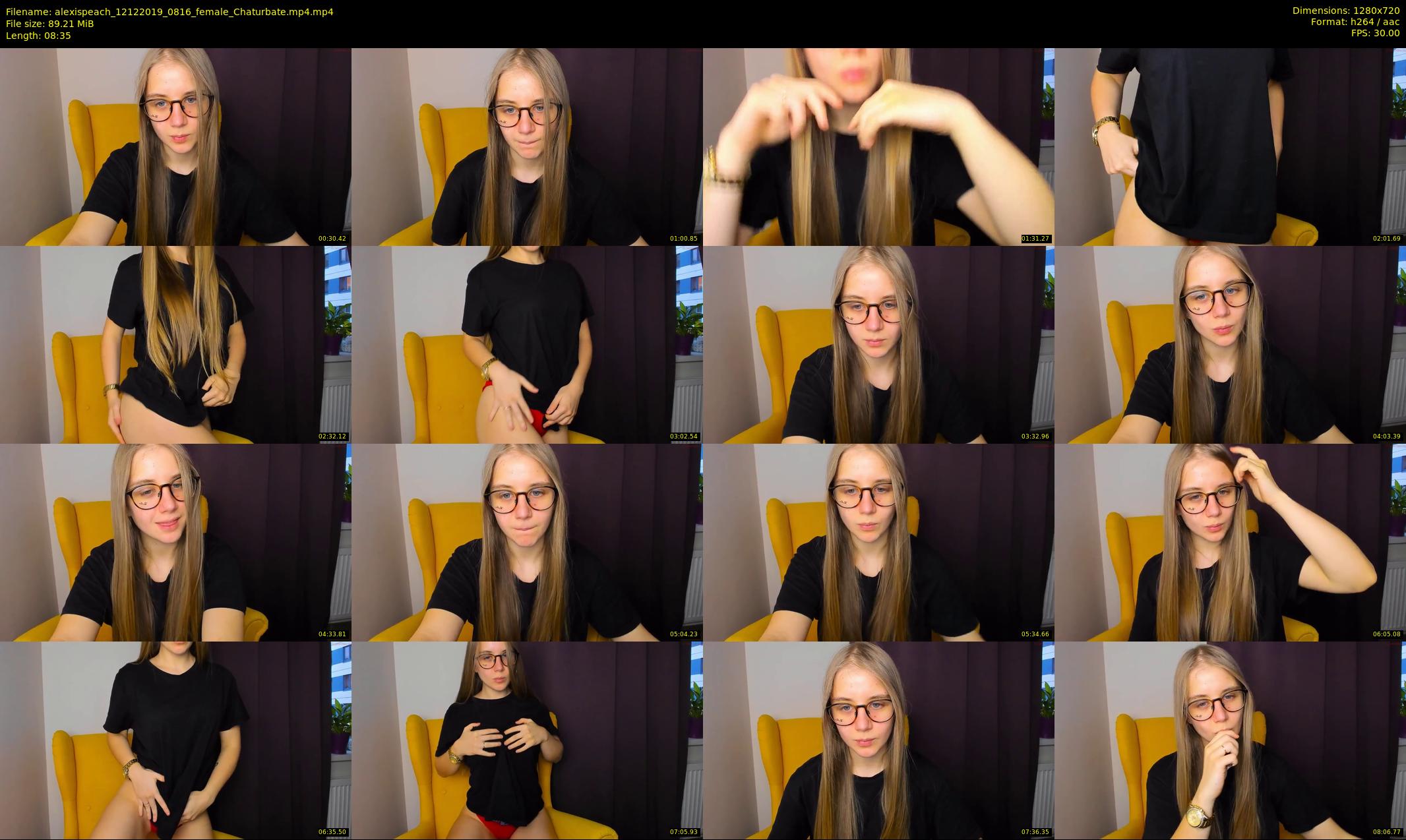alexispeach — 9 minute Chaturbate female cam show recording, 720p, Dec 12, 2019