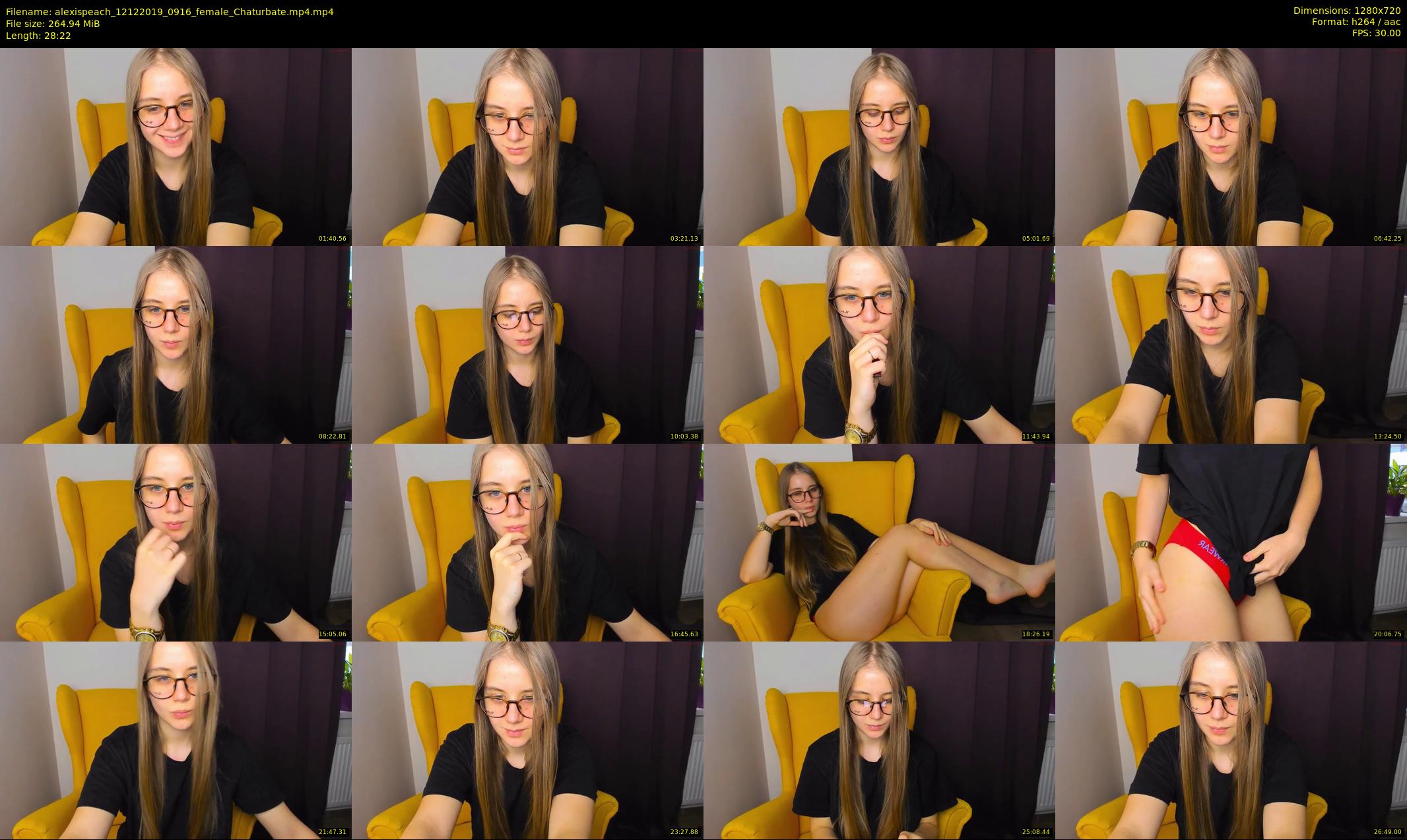 alexispeach — 29 minute Chaturbate female cam show recording, 720p, Dec 12, 2019