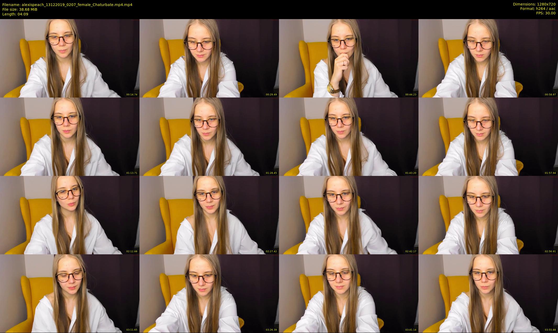 alexispeach — 5 minute Chaturbate female cam show recording, 720p, Dec 13, 2019