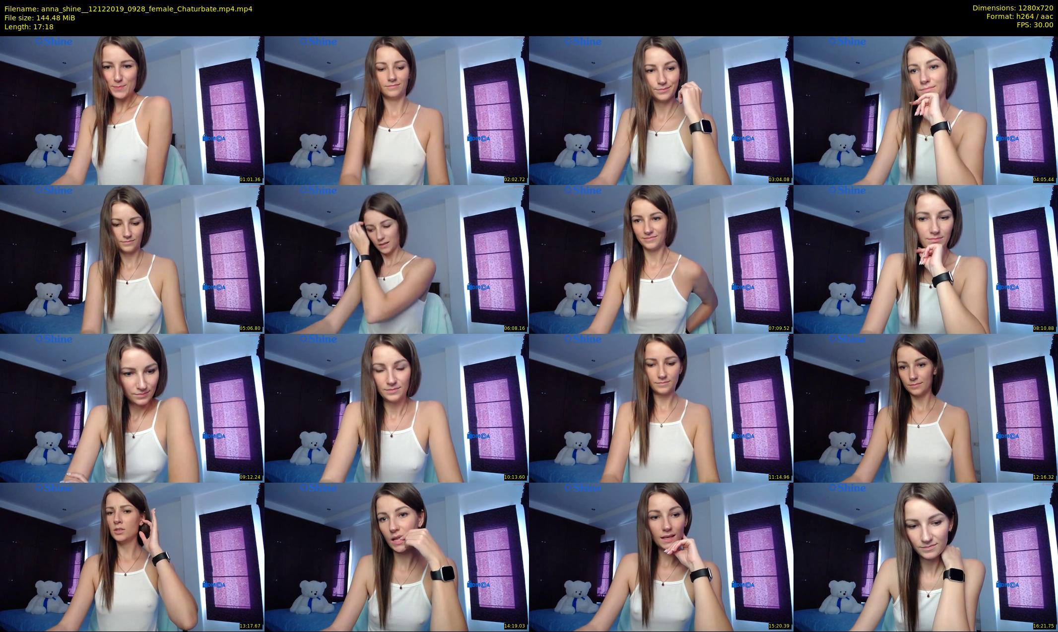 anna_shine_ — 18 minute Chaturbate female cam show recording, 720p, Dec 12, 2019