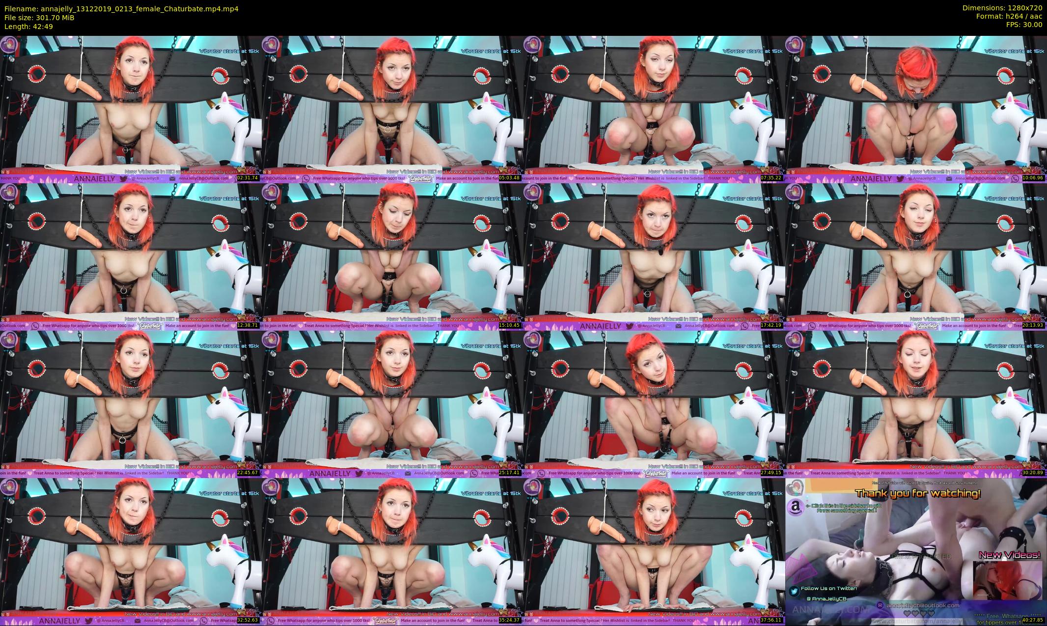 annajelly — 43 minute Chaturbate couple cam show recording, 720p, Dec 13, 2019