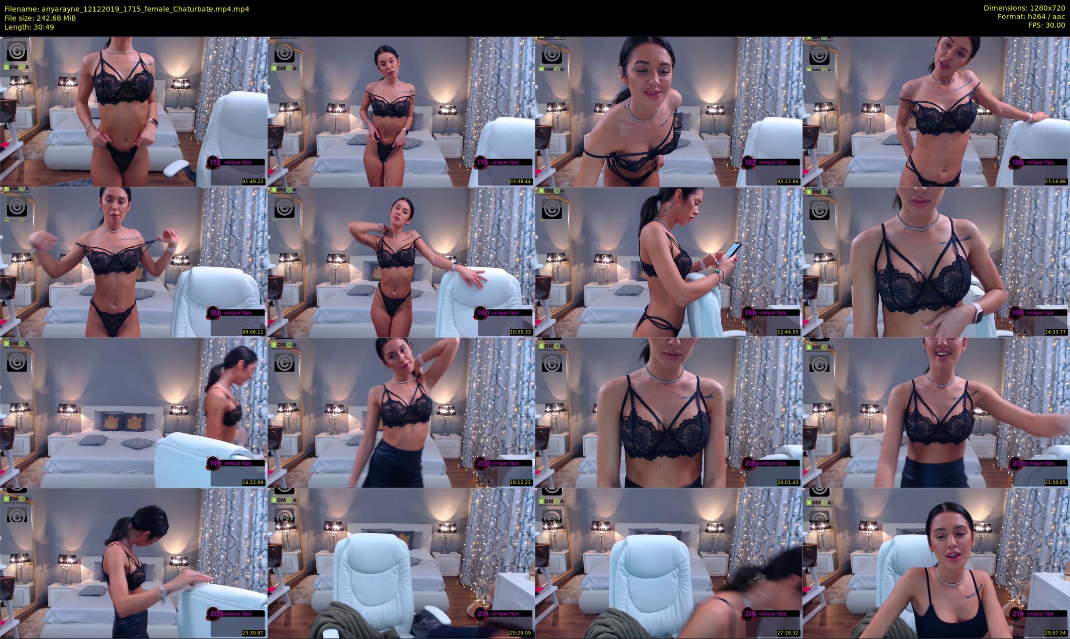 anyarayne — 31 minute Chaturbate female cam show recording, 720p, Dec 12, 2019