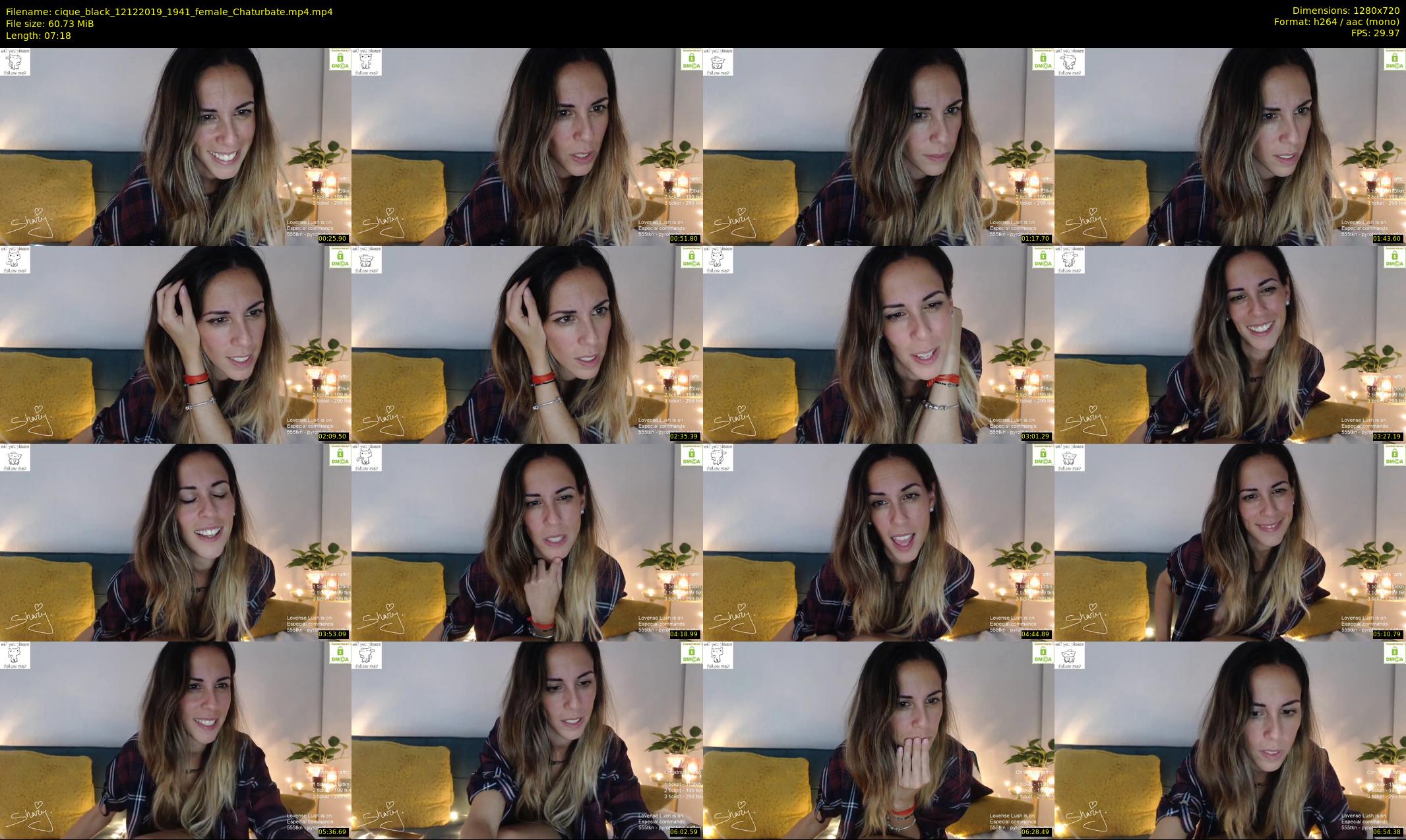 cique_black — 8 minute Chaturbate female cam show recording, 720p, Dec 12, 2019