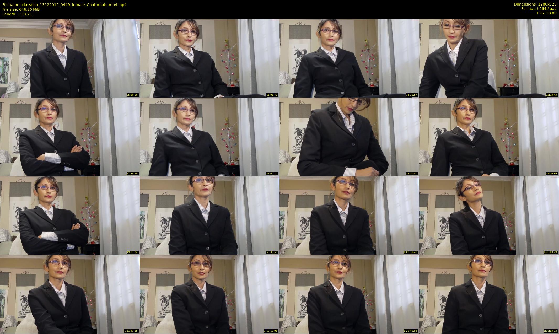 classdeb — 94 minute Chaturbate female cam show recording, 720p, Dec 13, 2019