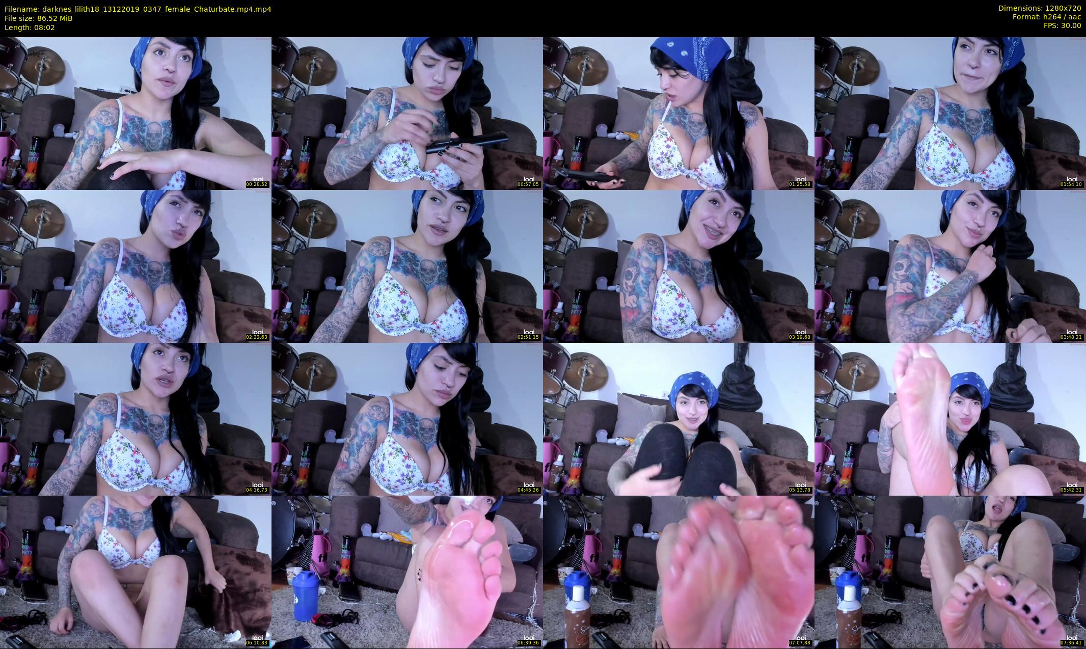 darknes_lilith18 — 9 minute Chaturbate female cam show recording, 720p, Dec 13, 2019