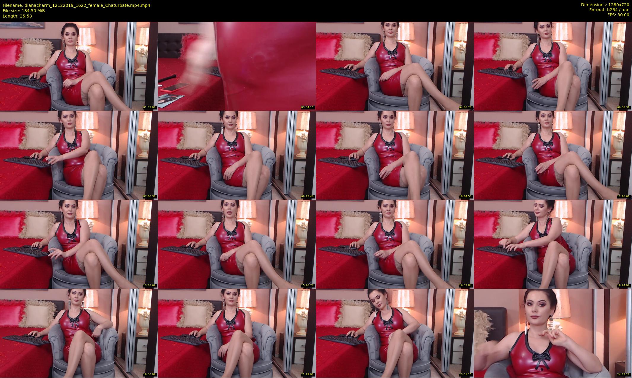 dianacharm — 26 minute Chaturbate female cam show recording, 720p, Dec 12, 2019