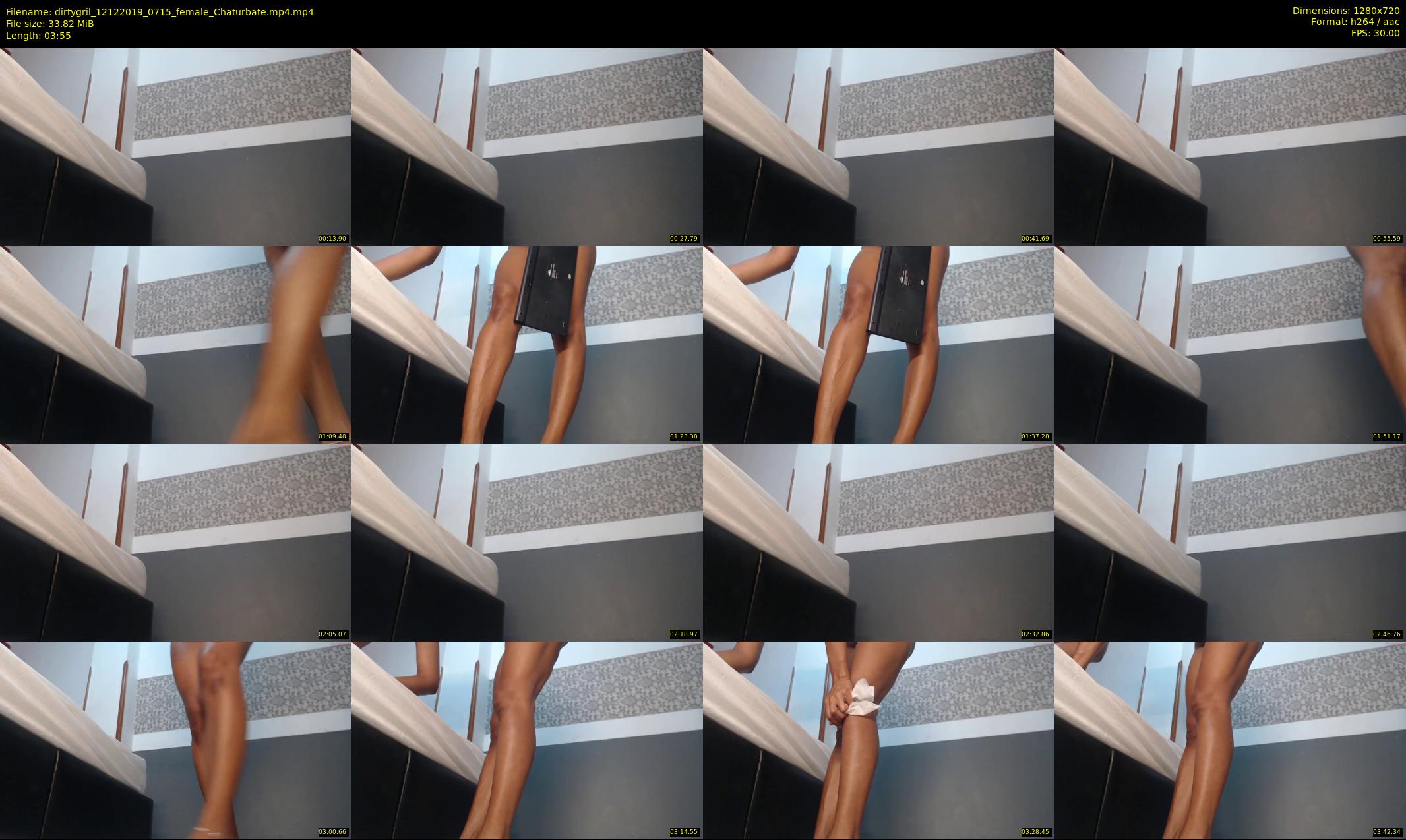 dirtygril — 4 minute Chaturbate female cam show recording, 720p, Dec 12, 2019