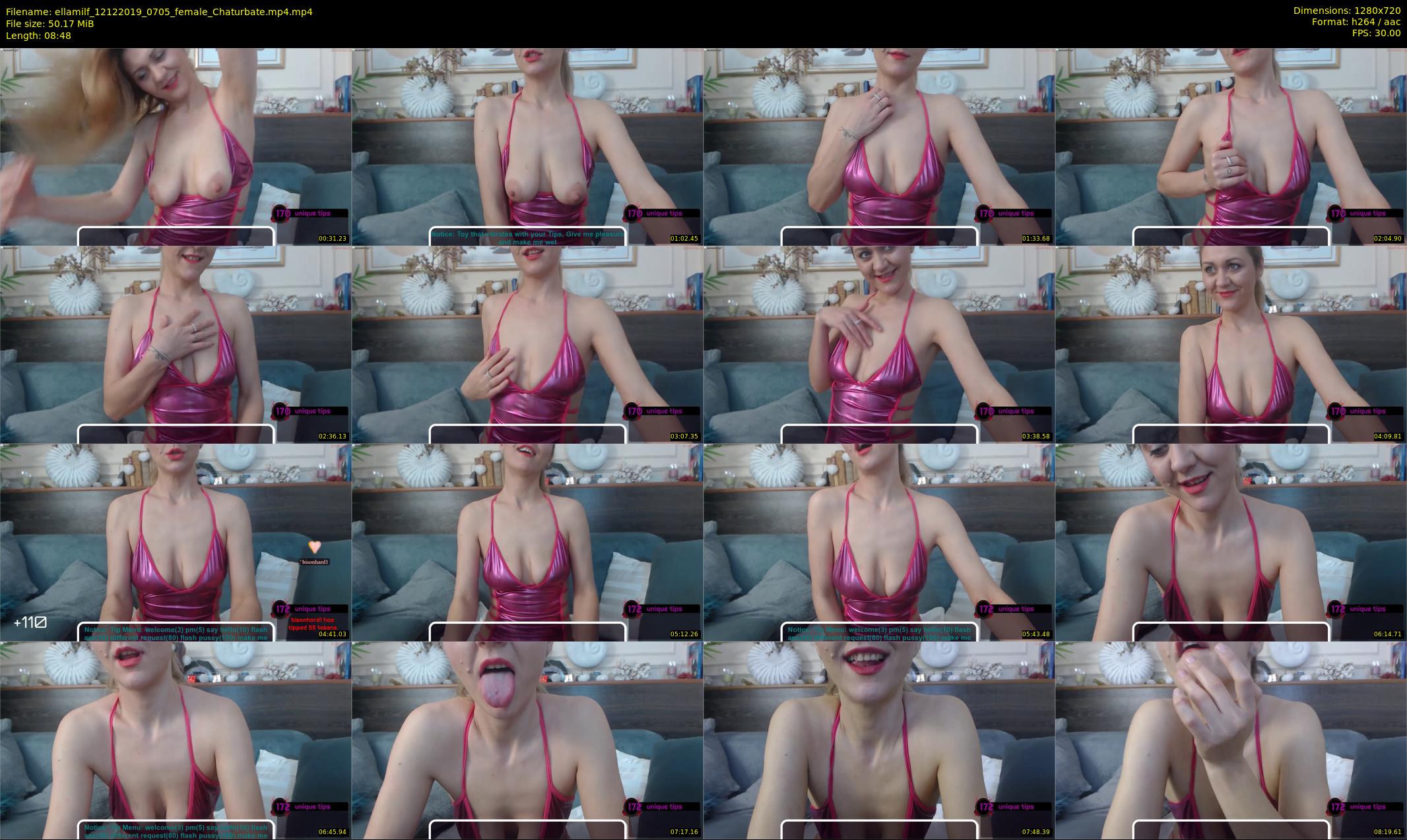 ellamilf — 9 minute Chaturbate female cam show recording, 720p, Dec 12, 2019