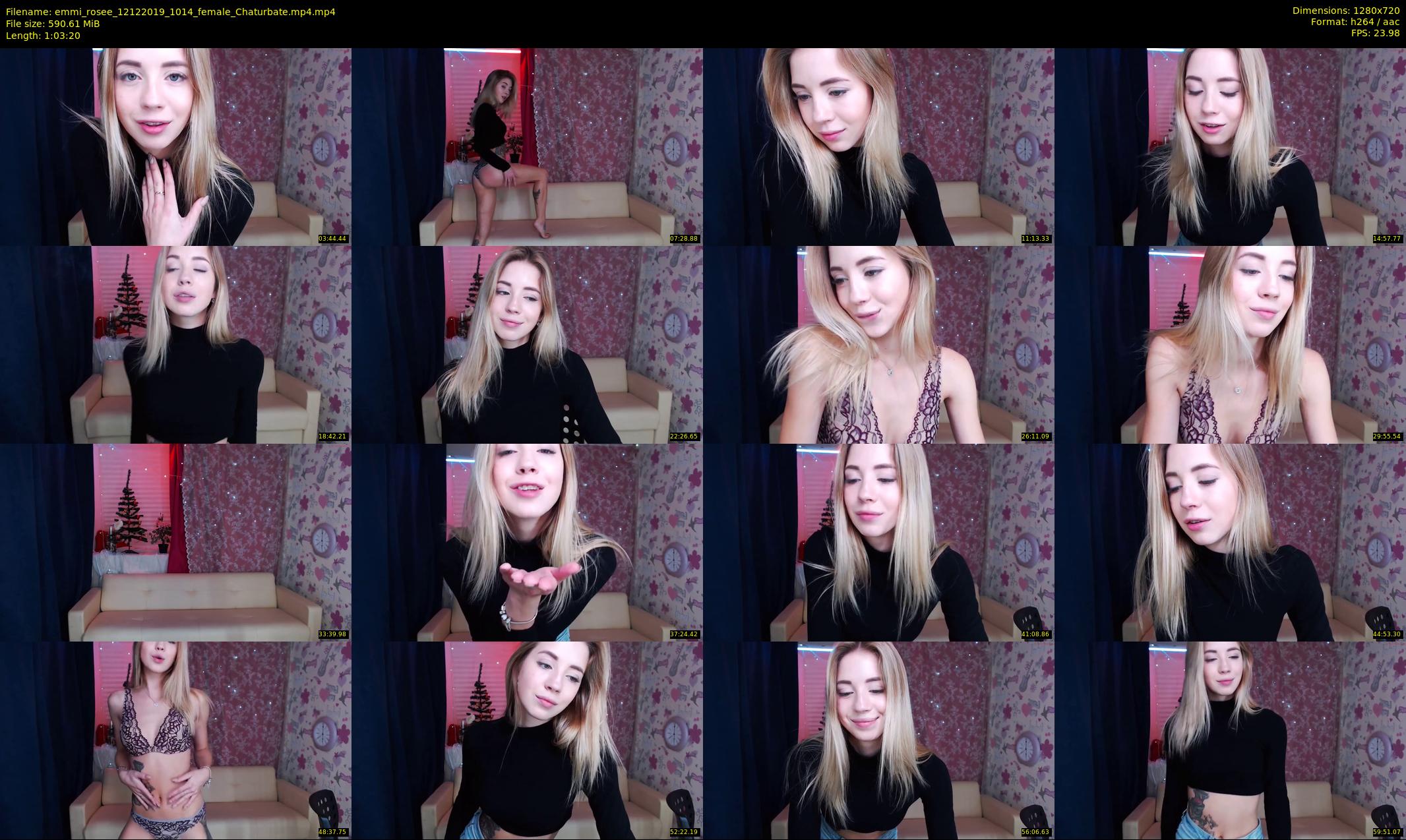 emmi_rosee — 64 minute Chaturbate female cam show recording, 720p, Dec 12, 2019