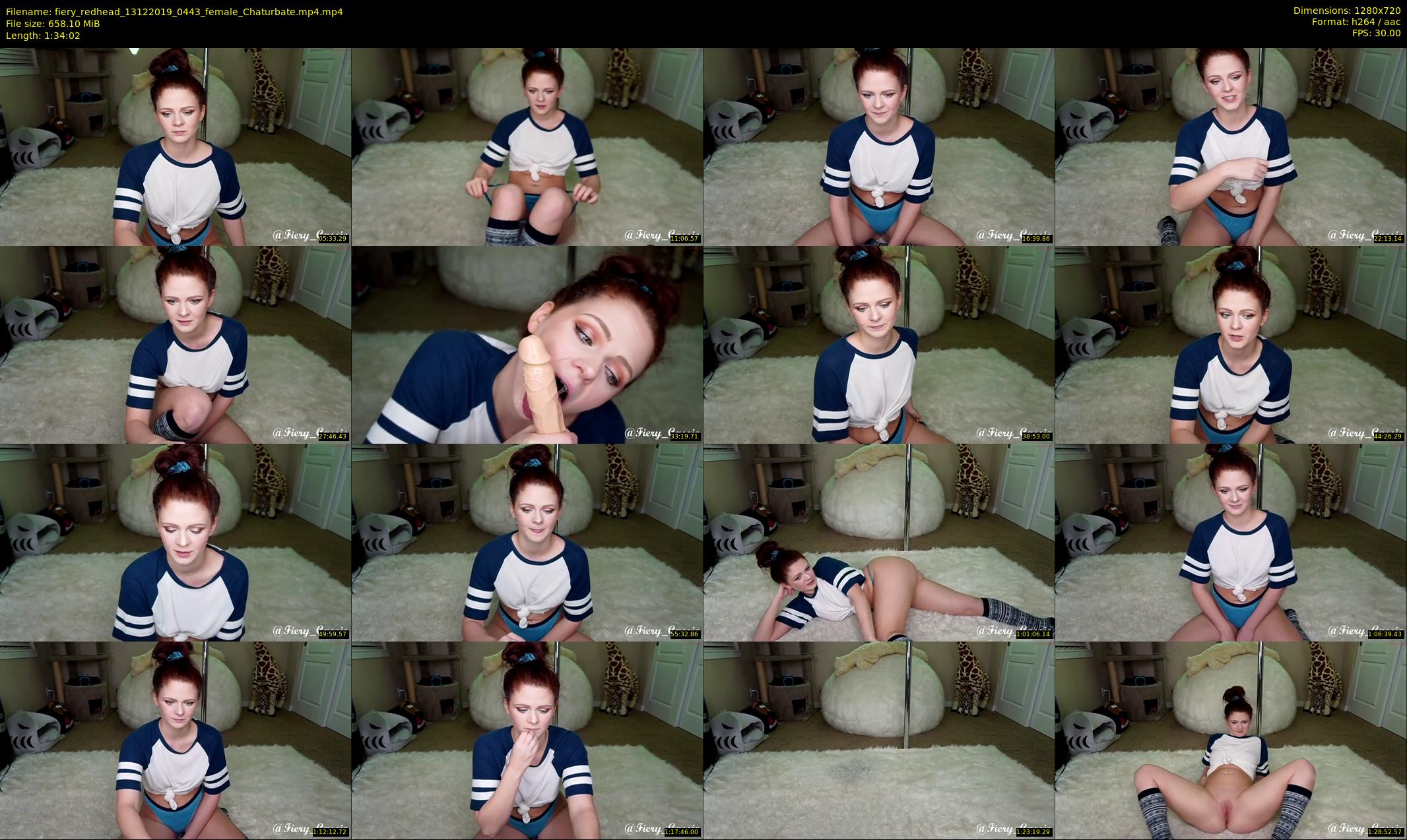 fiery_redhead — 95 minute Chaturbate female cam show recording, 720p, Dec 13, 2019