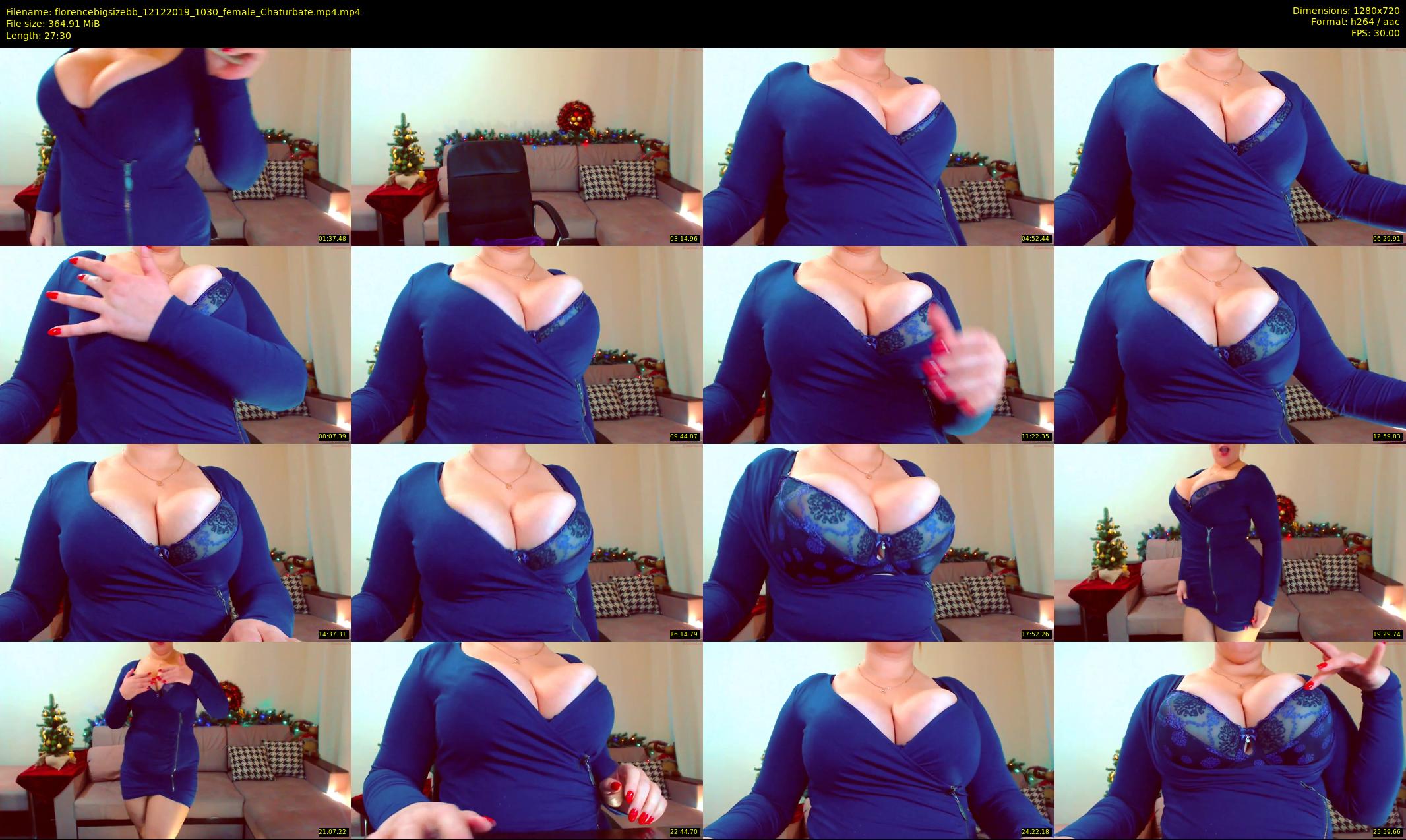 florencebigsizebb — 28 minute Chaturbate female cam show recording, 720p, Dec 12, 2019