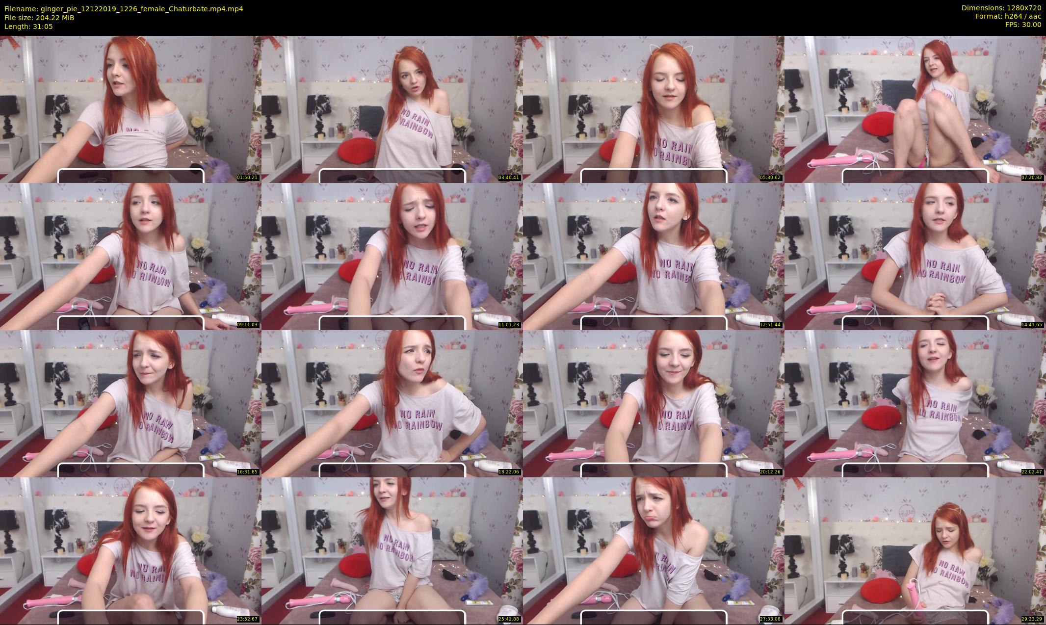 ginger_pie — 32 minute Chaturbate female cam show recording, 720p, Dec 12, 2019