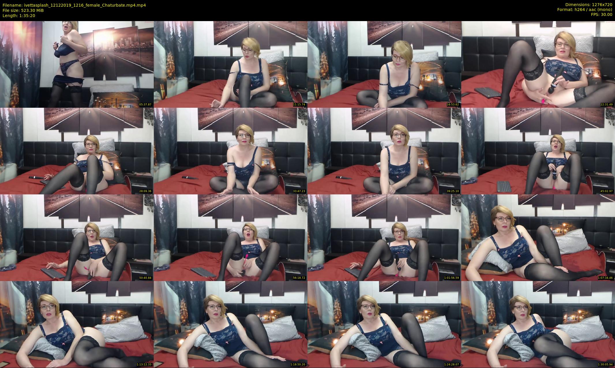 ivettasplash — 96 minute Chaturbate female cam show recording, 720p, Dec 12, 2019