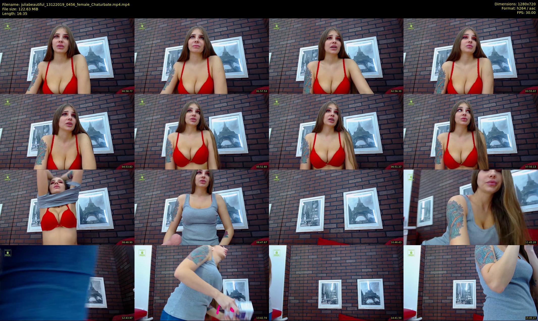juliabeautiful — 17 minute Chaturbate female cam show recording, 720p, Dec 13, 2019