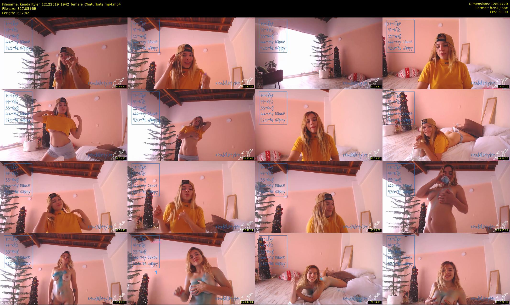 kendalltyler — 98 minute Chaturbate female cam show recording, 720p, Dec 12, 2019