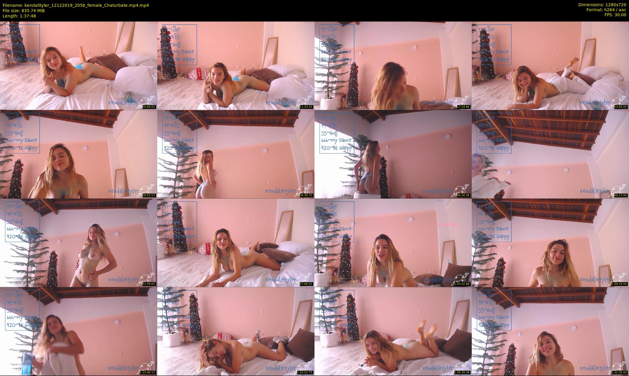 kendalltyler — 98 minute Chaturbate female cam show recording, 720p, Dec 12, 2019