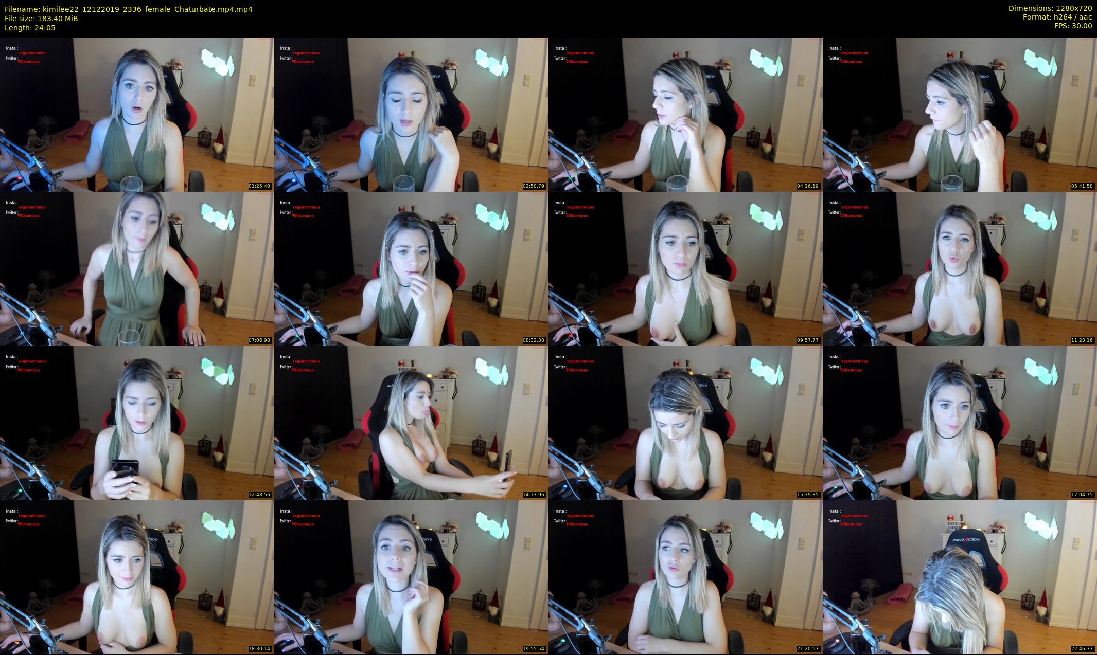kimilee22 — 25 minute Chaturbate female cam show recording, 720p, Dec 12, 2019