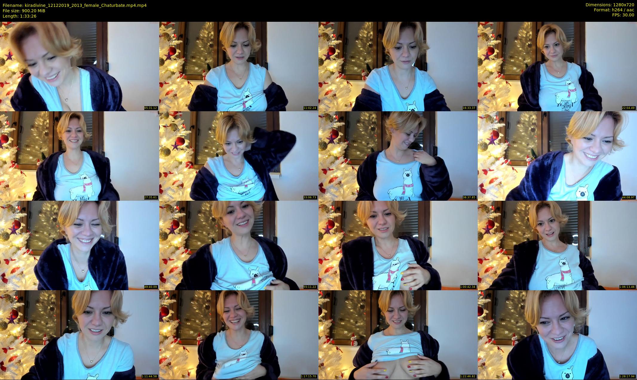kiradivine — 94 minute Chaturbate female cam show recording, 720p, Dec 12, 2019