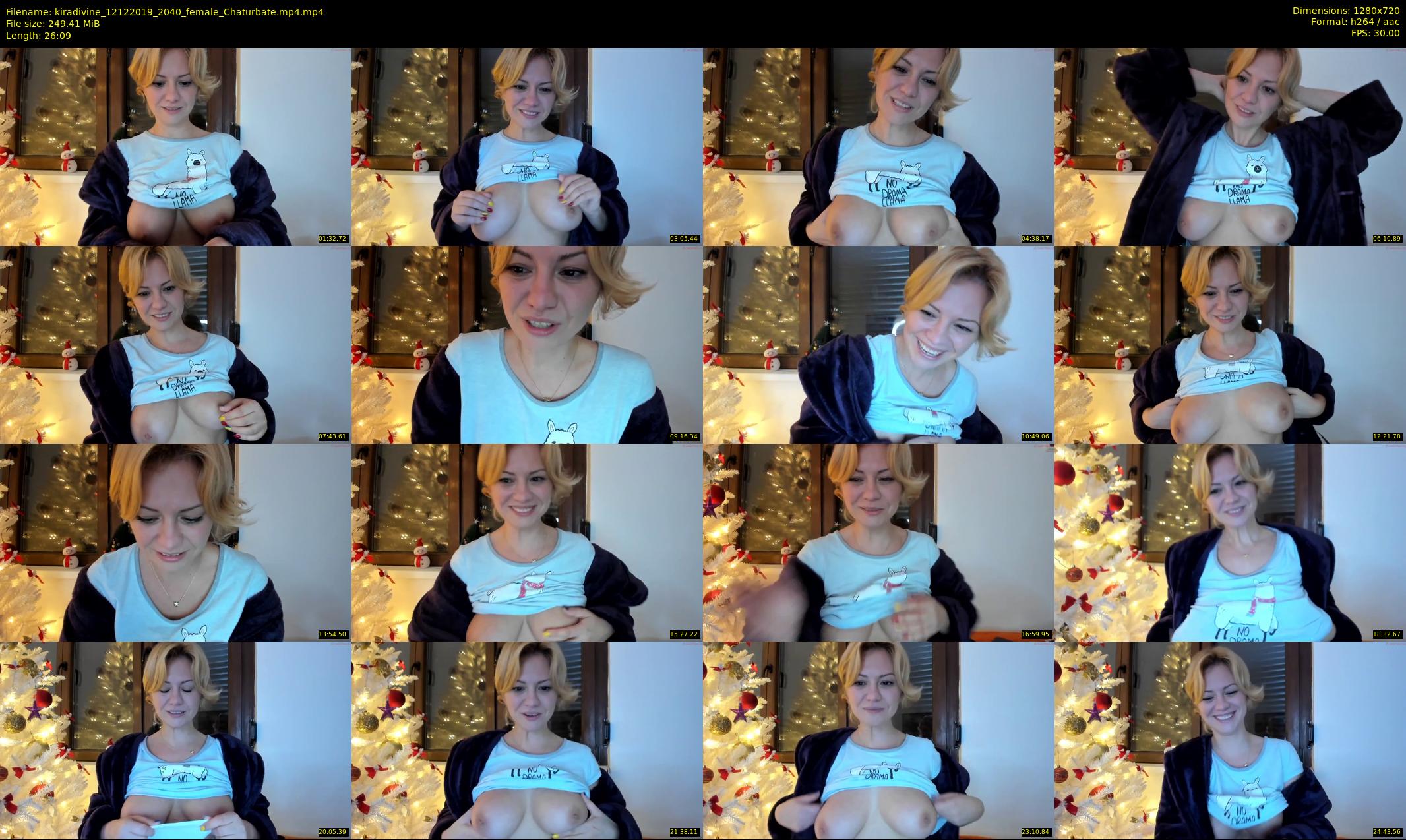 kiradivine — 27 minute Chaturbate female cam show recording, 720p, Dec 12, 2019